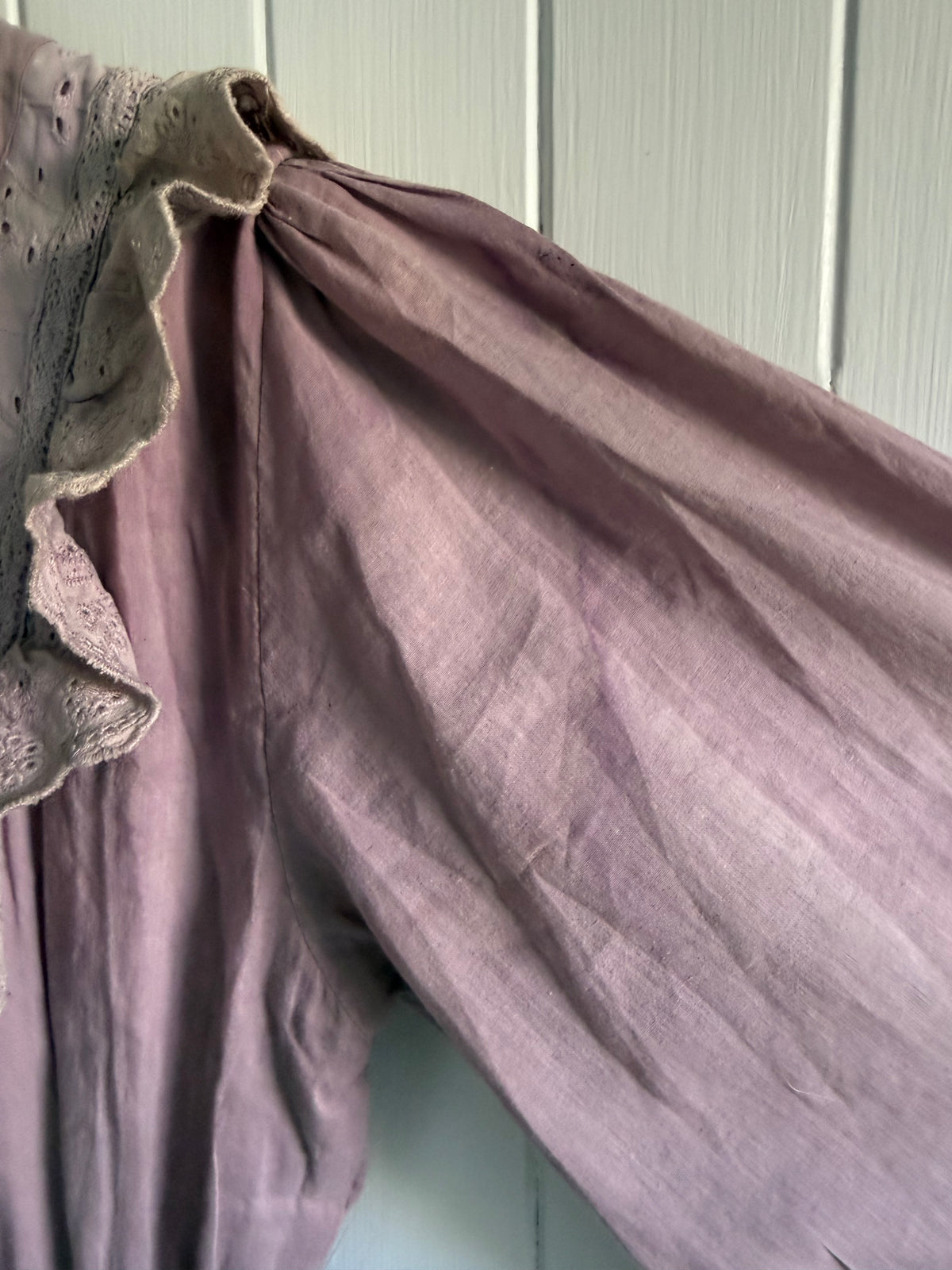PRELOVED - ABERDEEN DUSTY LAVENDER COTTON LACE DRESS S