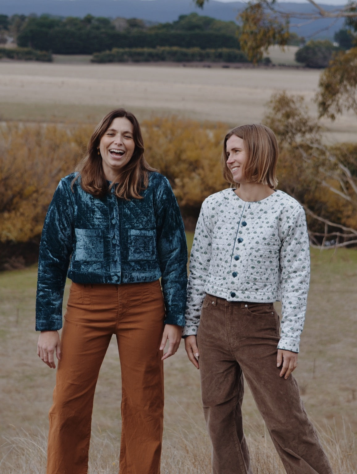SECOND - PEMBROKE CROP REVERSIBLE QUILTED JACKET/VEST XS