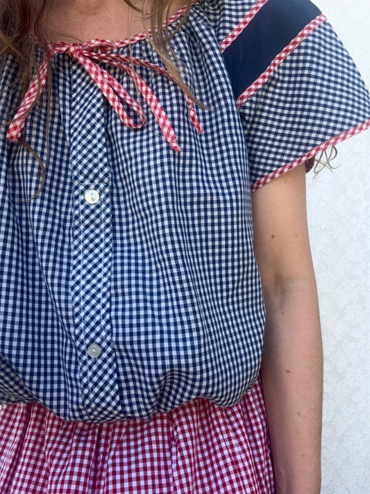 REWORKED - SMOCK BLOUSE 8-12