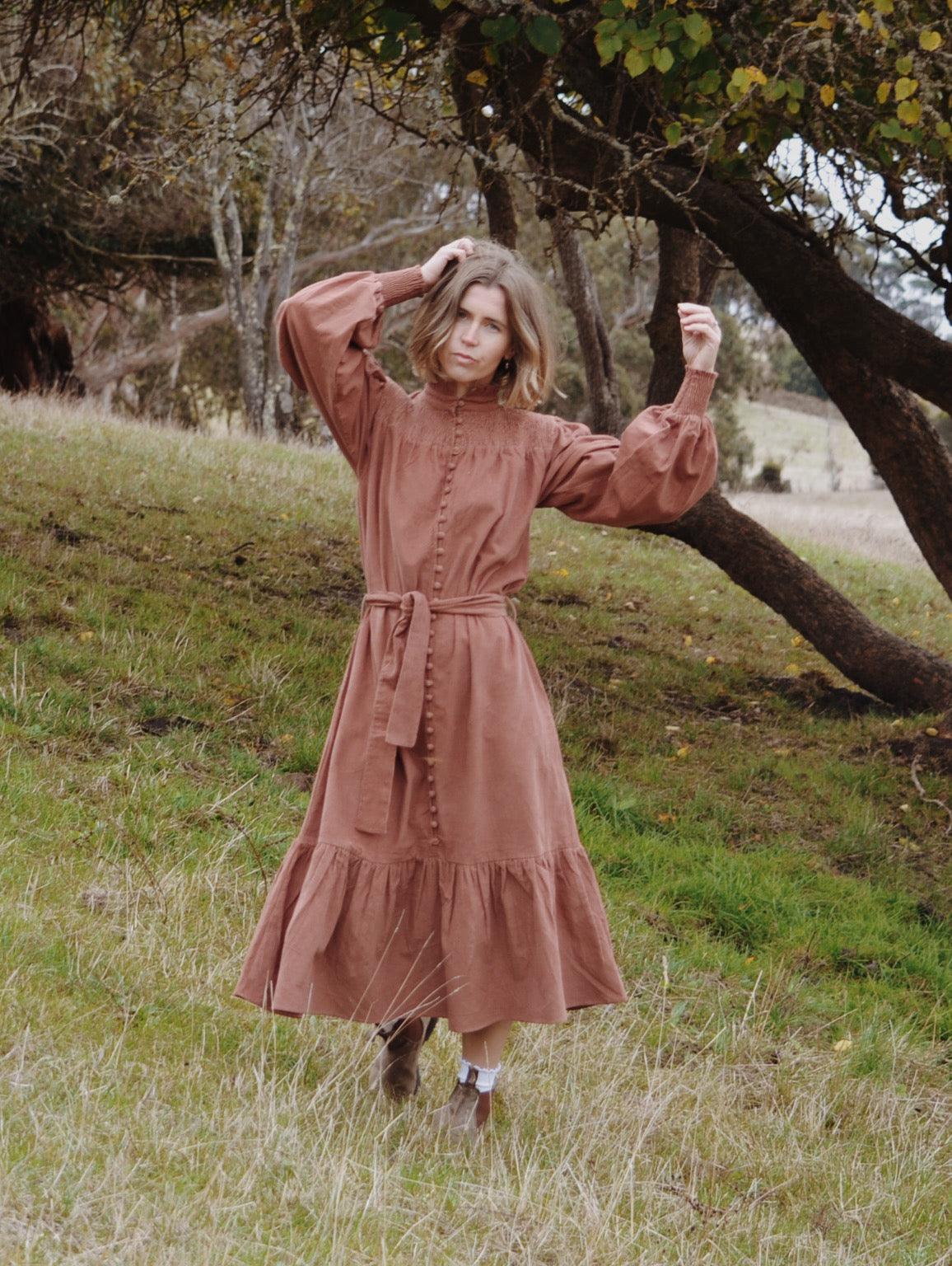 cotton corduroy dress Elisa Dress - Women - CO Cotton Corduroy