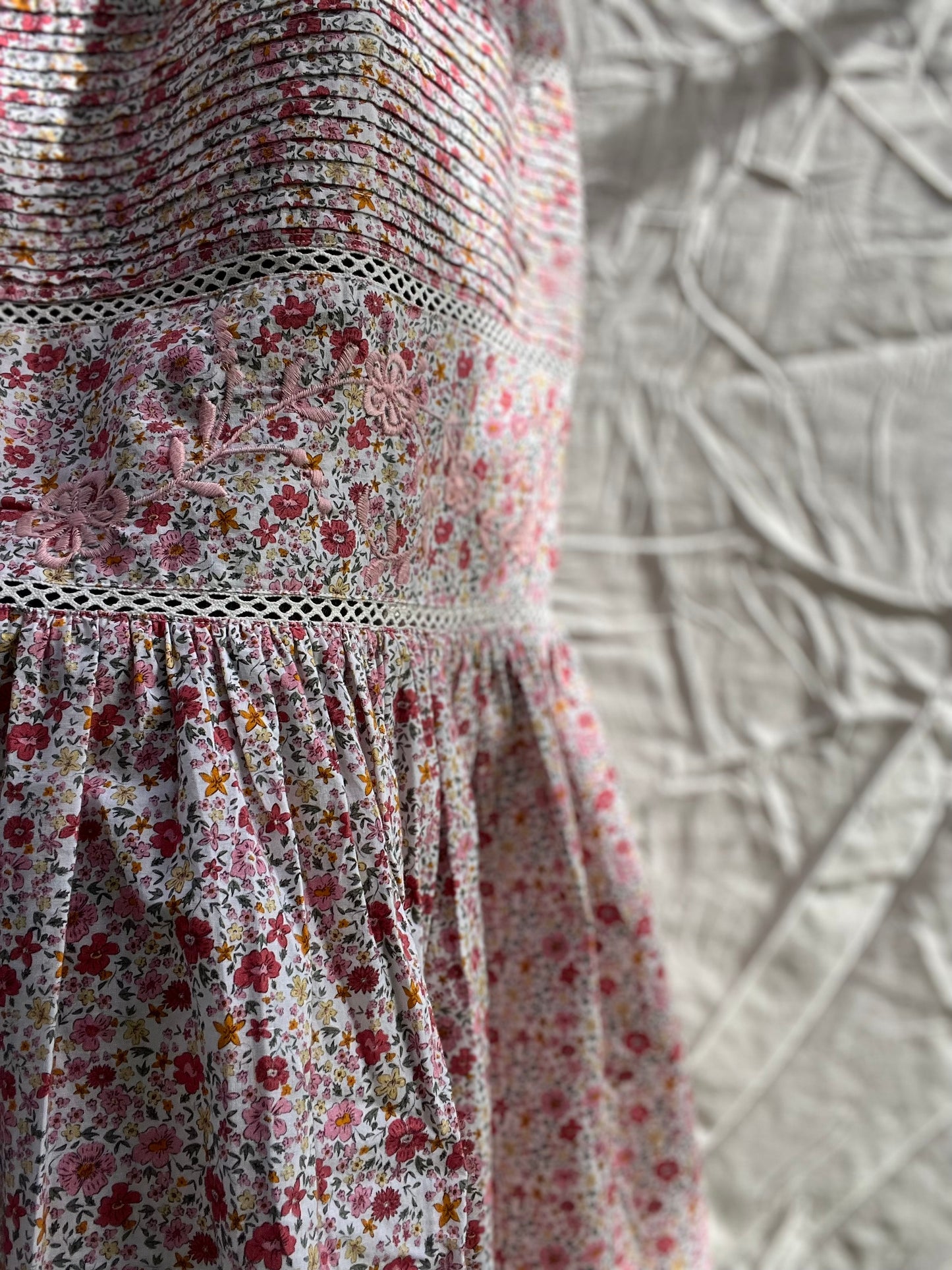 SECOND - AUGUSTINE MAXI DRESS PINK DITSY FLORAL