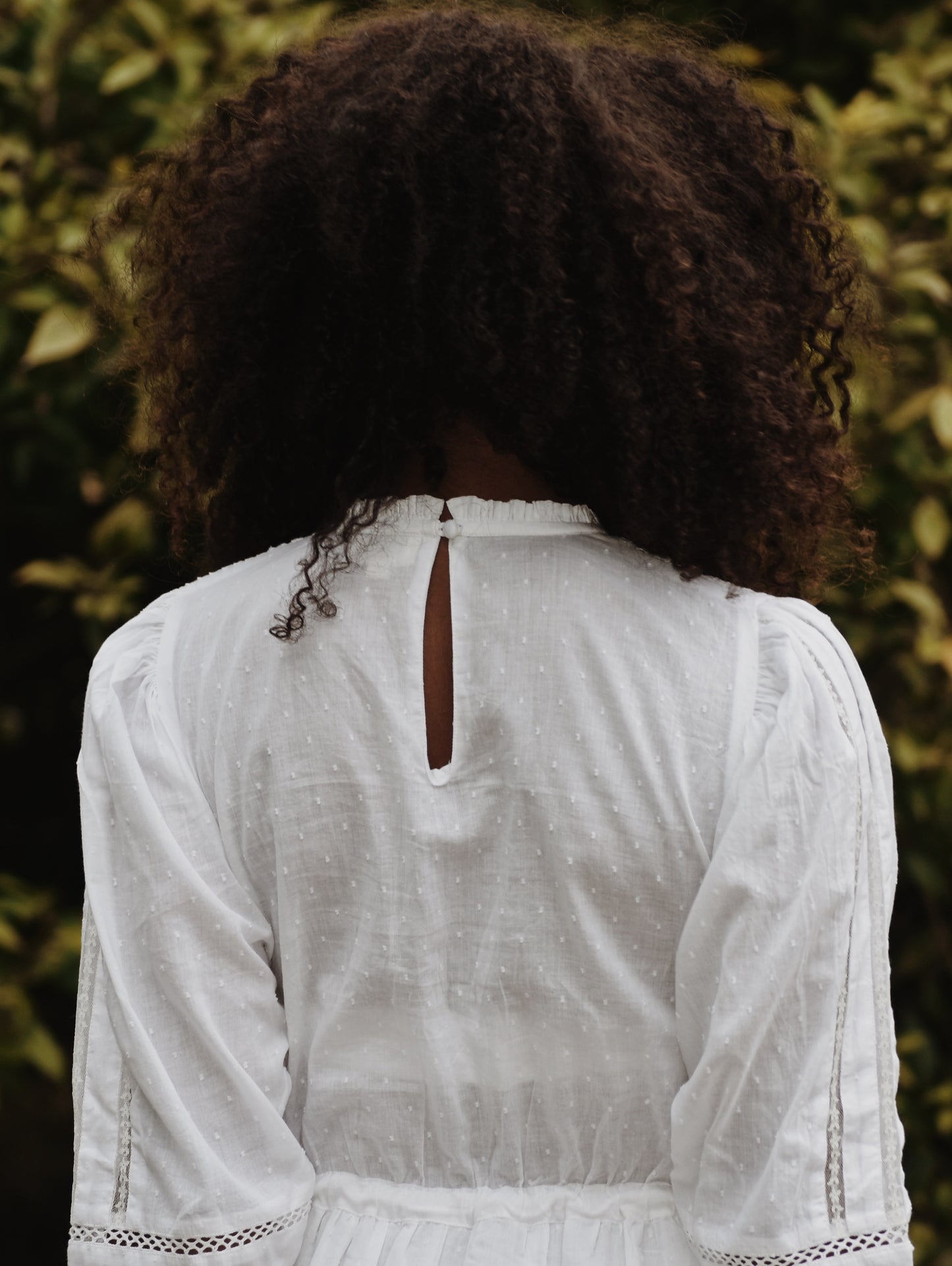 SAINSBURY COTTON LACE DRESS WHITE