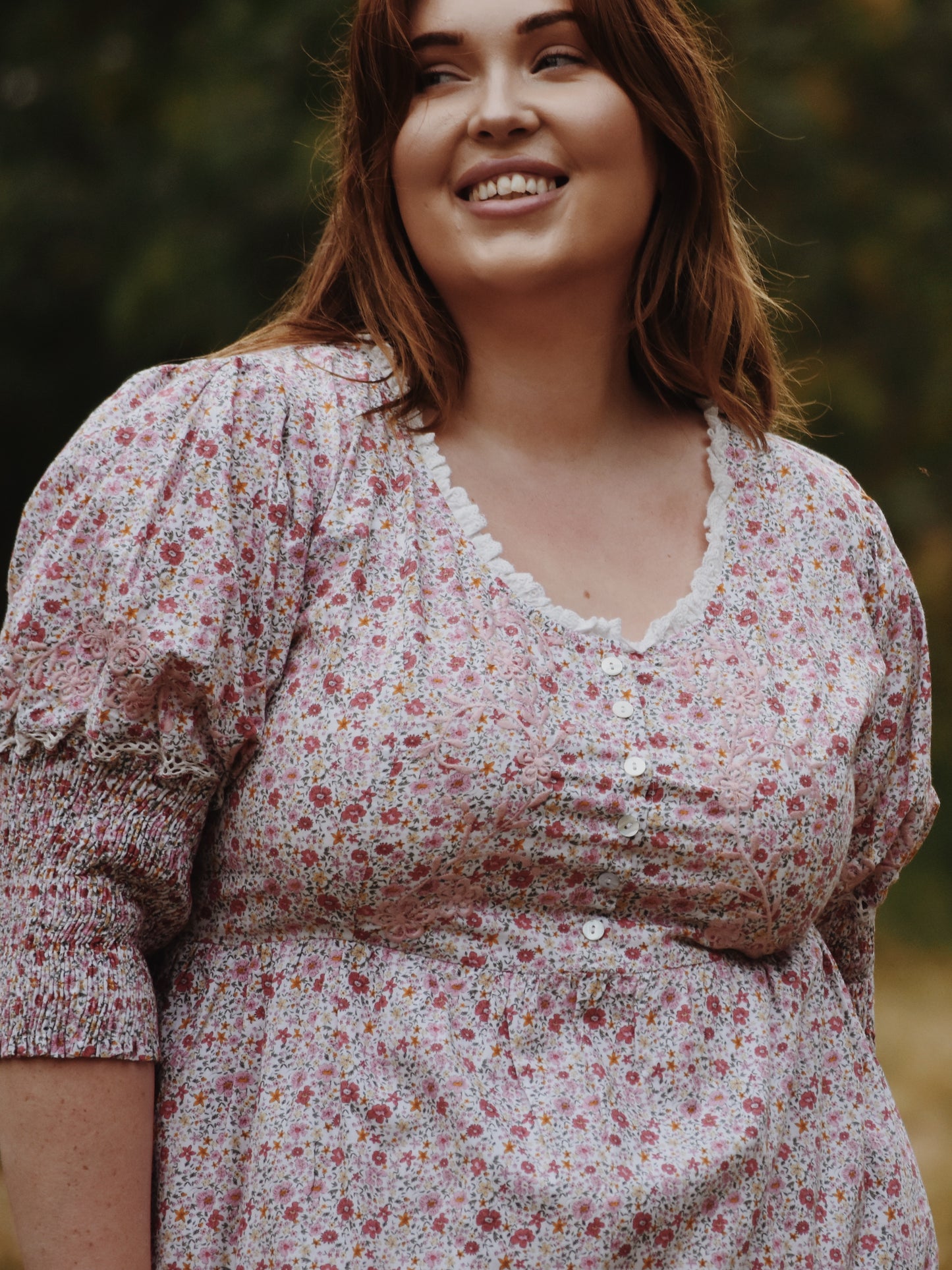 SECOND - AUGUSTINE MAXI DRESS PINK DITSY FLORAL