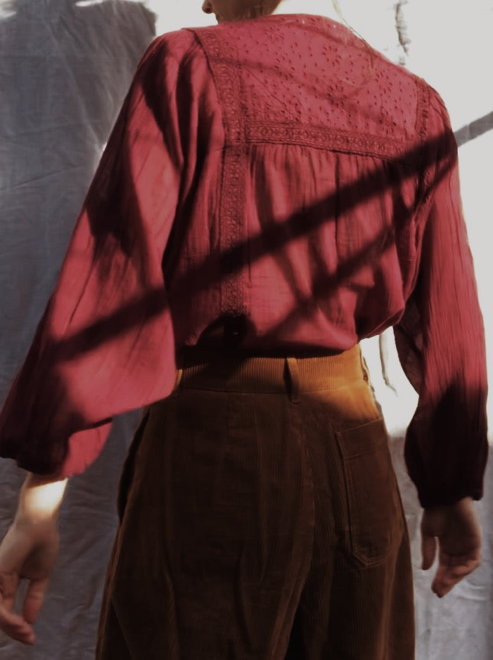MABEL BLOUSE WINE