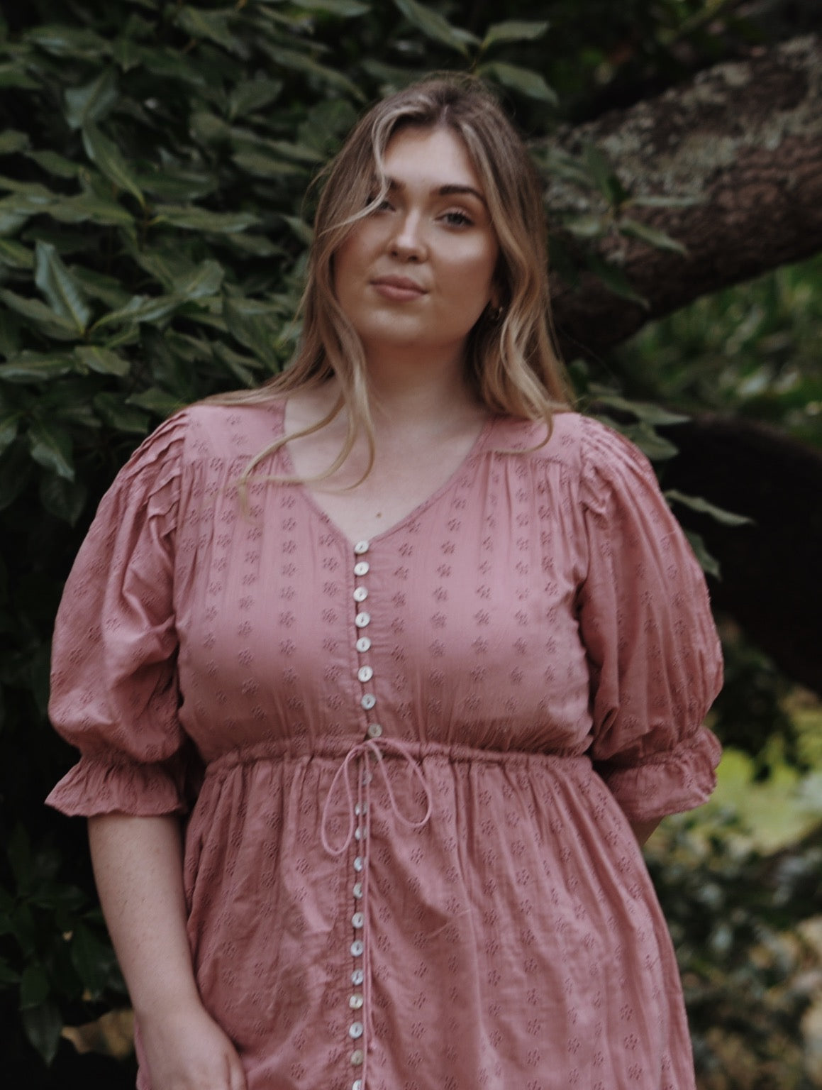 WINSLOW DUSTY PINK COTTON LACE