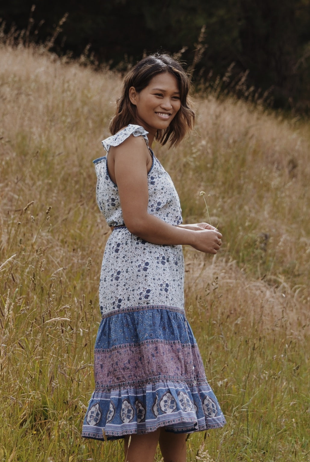 MARAIS CAMISOLE BLUE FLORAL
