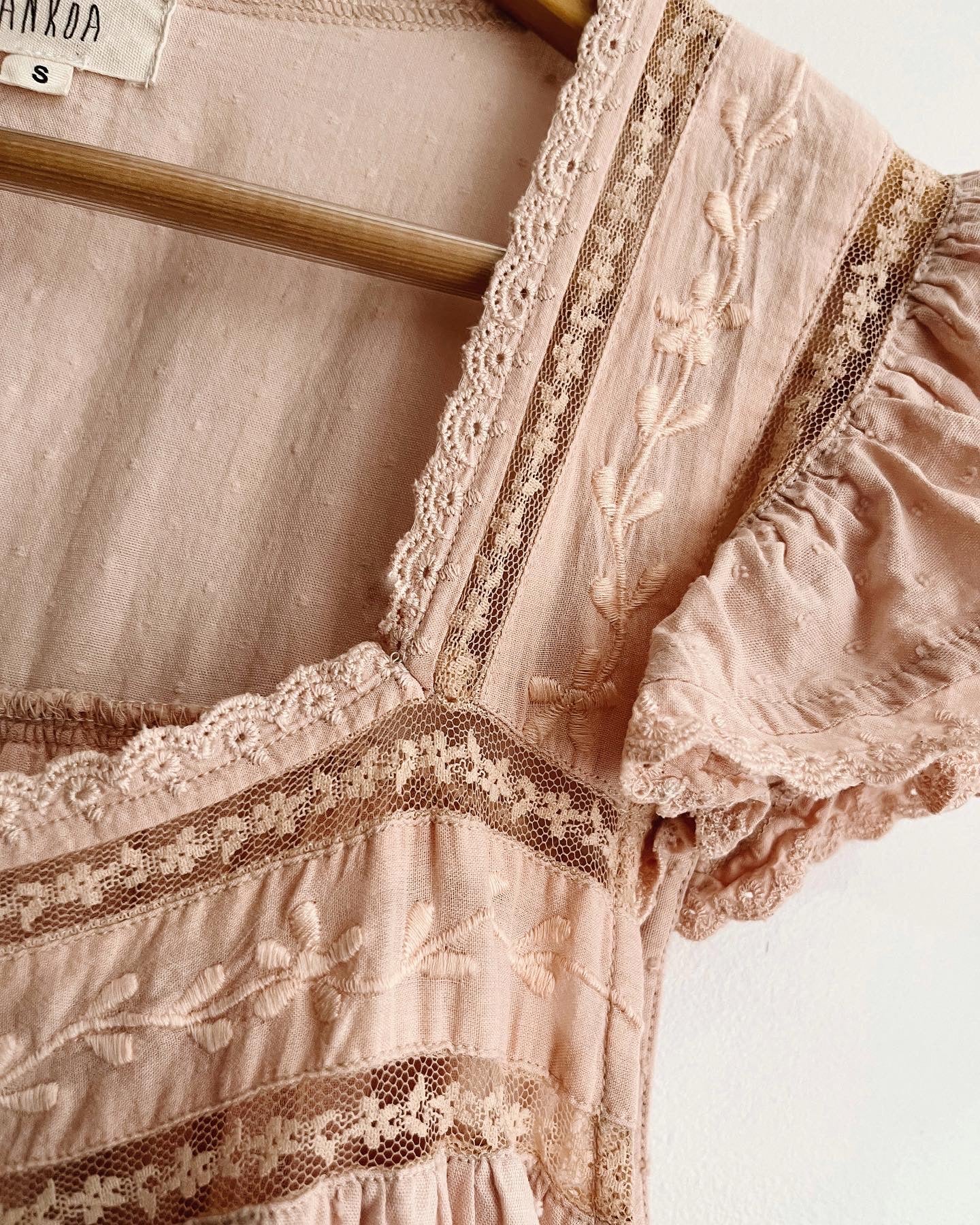 100% RECYCLED COTTON - ALICE DRESS - ROSE BLUSH
