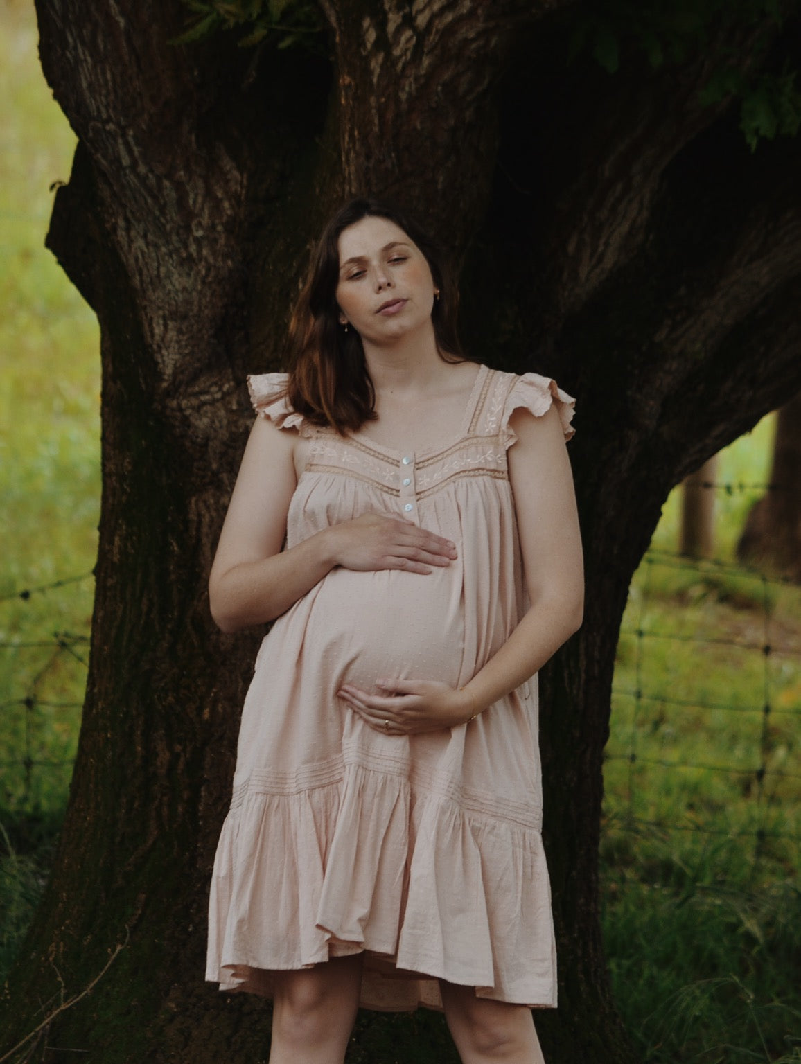 100% RECYCLED COTTON - ALICE DRESS - ROSE BLUSH