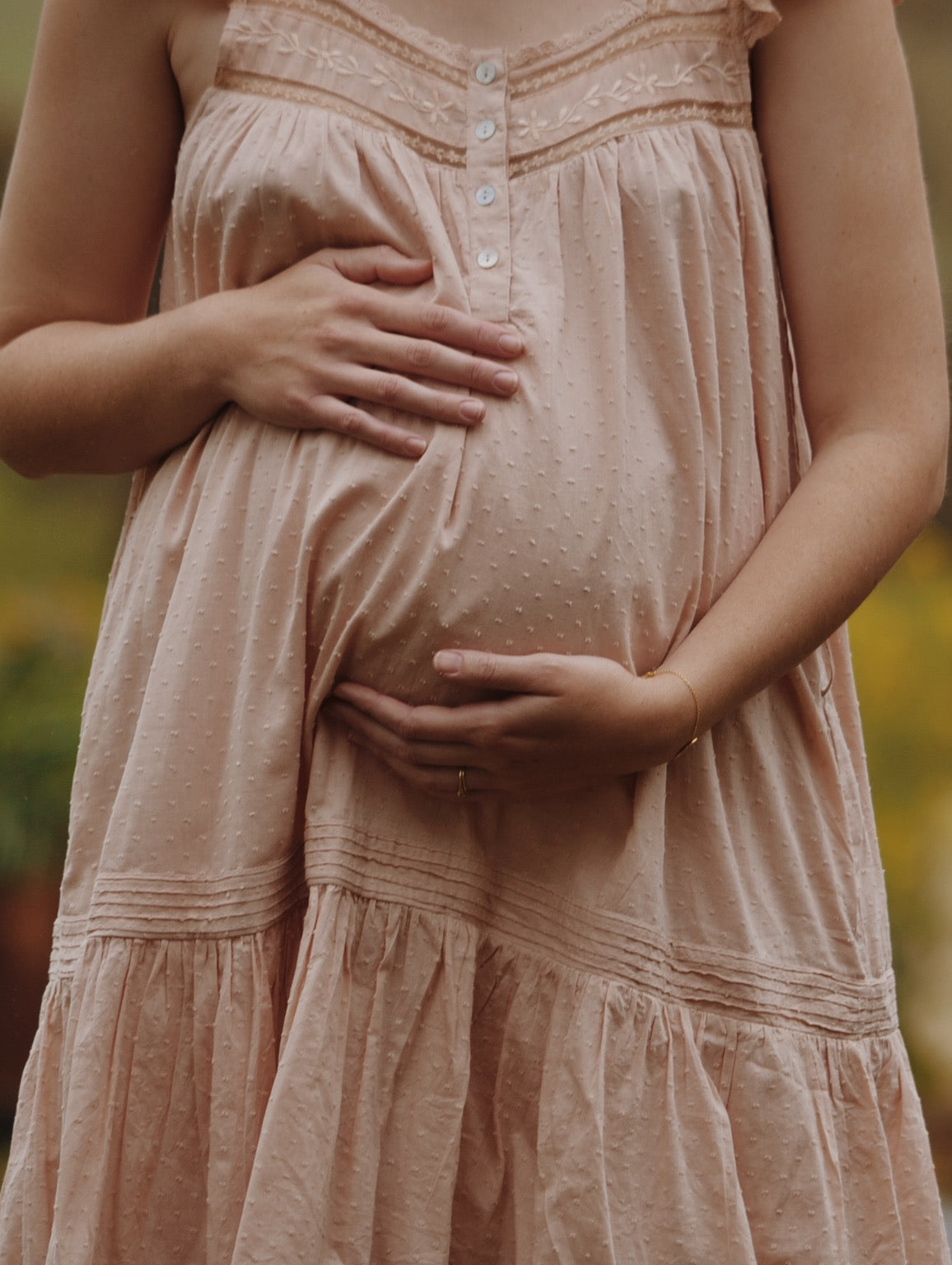 100% RECYCLED COTTON - ALICE DRESS - ROSE BLUSH