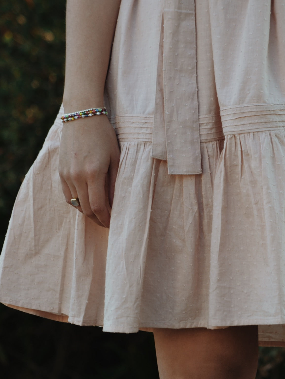 100% RECYCLED COTTON - ALICE DRESS - ROSE BLUSH