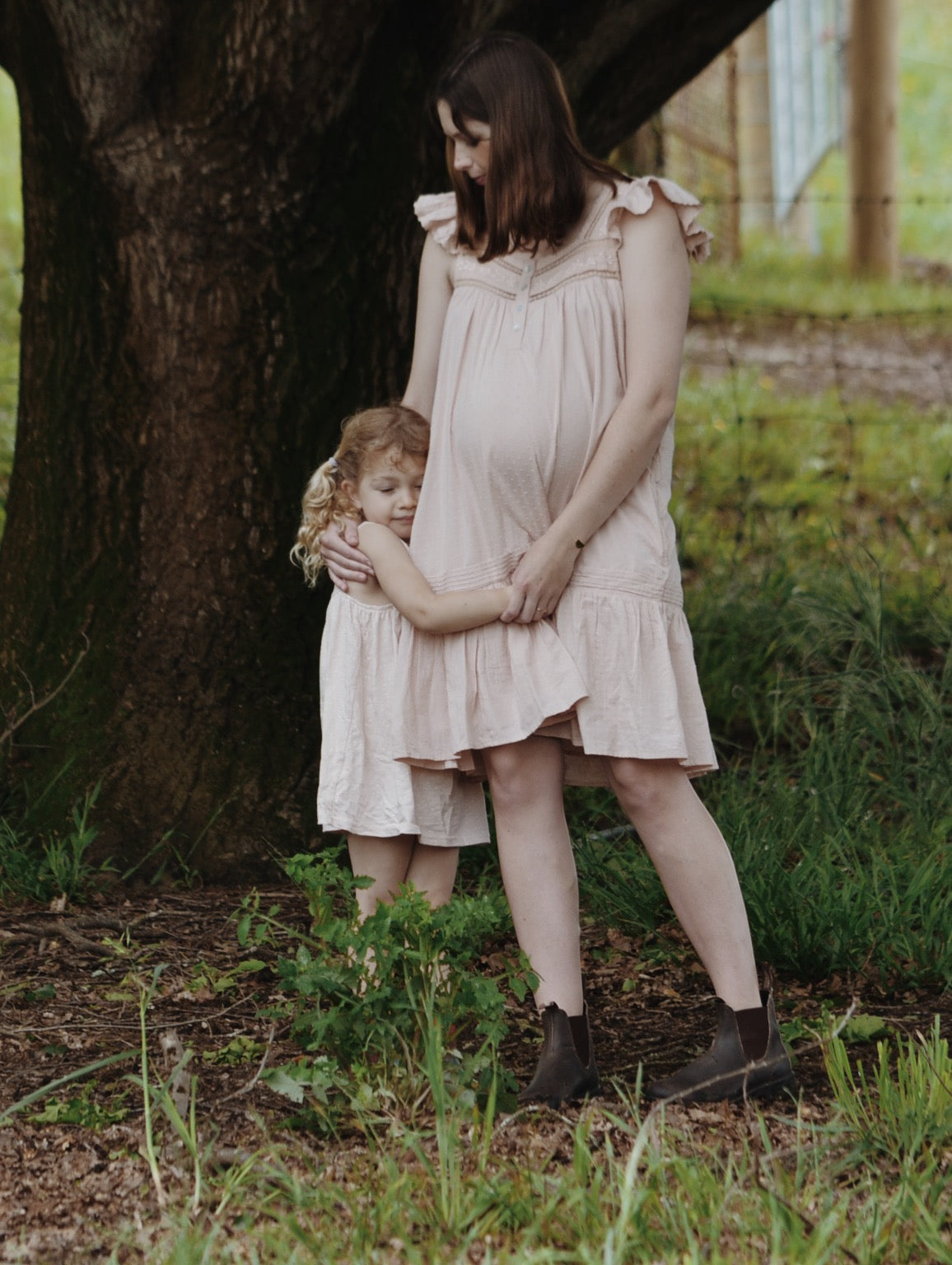 100% RECYCLED COTTON - ALICE DRESS - ROSE BLUSH
