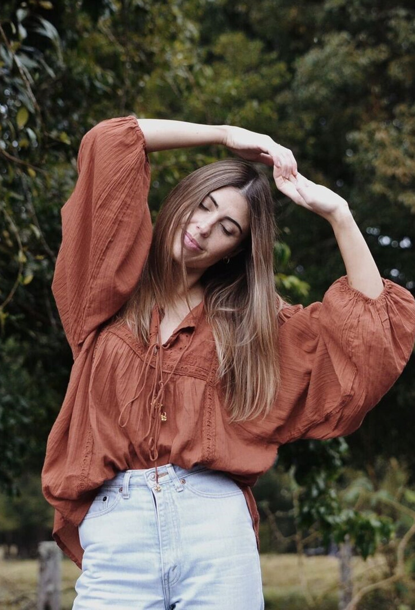 MABEL BLOUSE CLAY