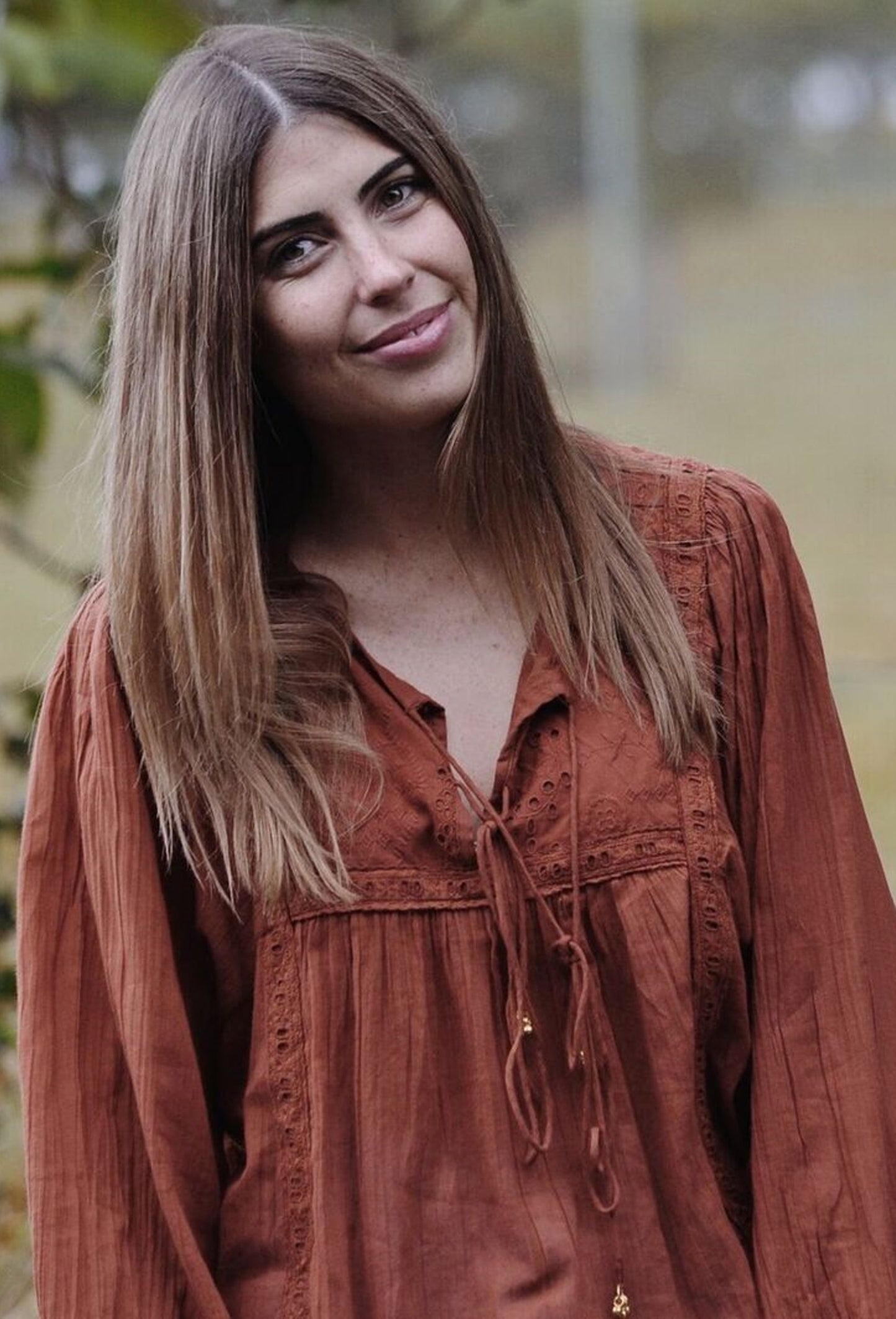 MABEL BLOUSE CLAY