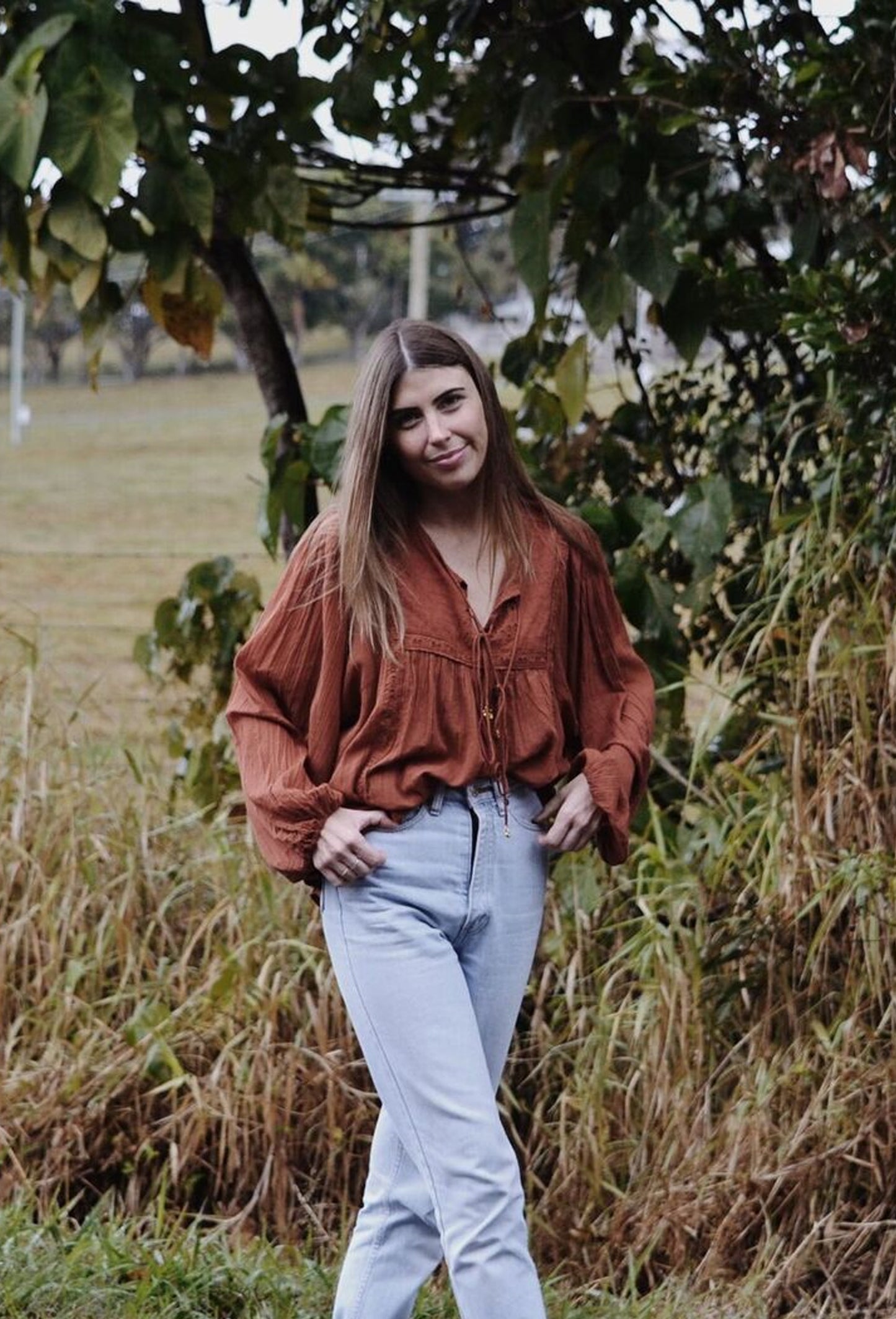 MABEL BLOUSE CLAY