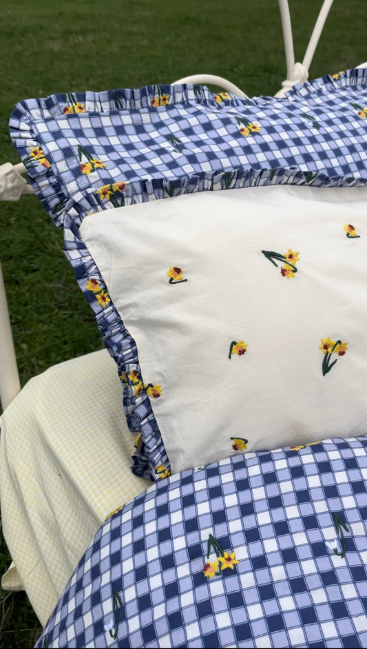 PREORDER - 100% RECYCLED COTTON - TWO PILLOW CASES BEDDING