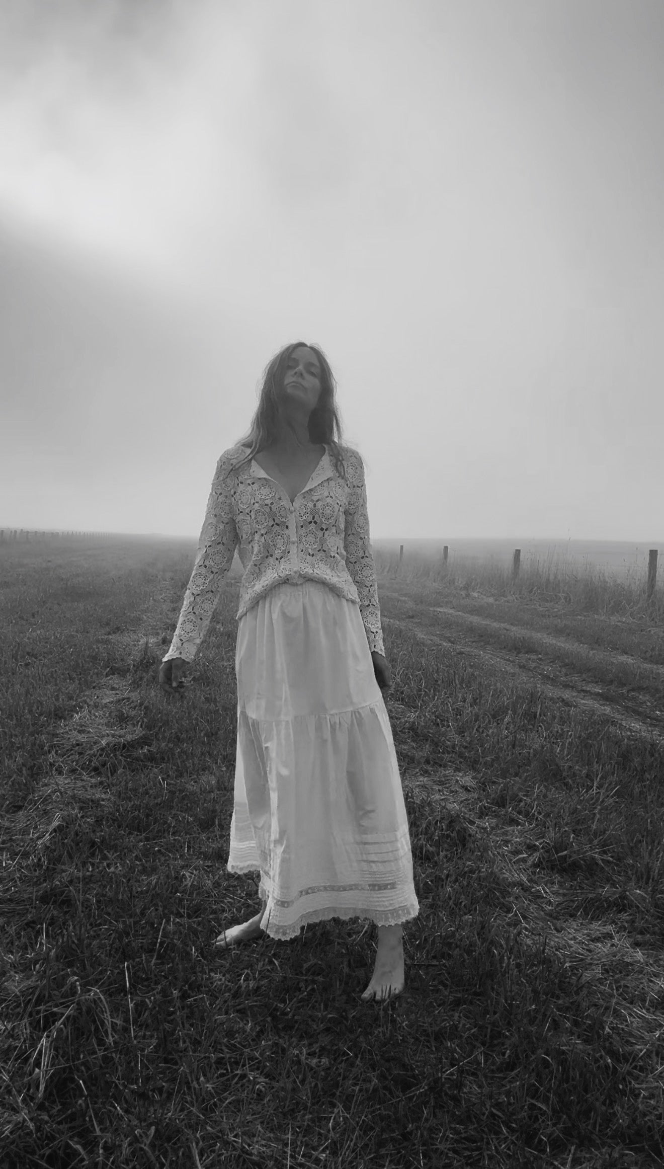 REWORKED CROCHET CARDIGAN OFF WHITE SMALL