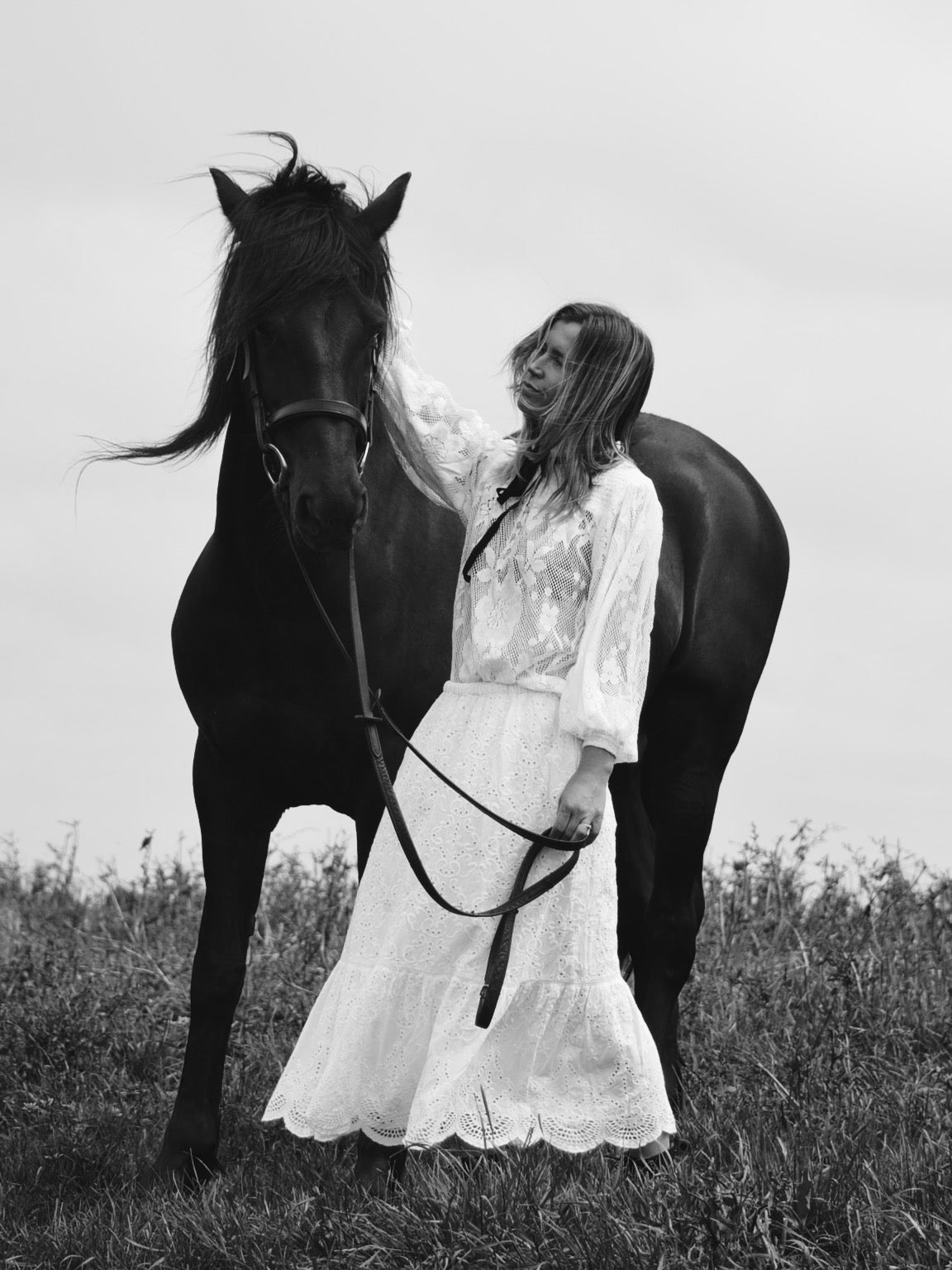 RESTOCK ETIENNE SKIRT WHITE