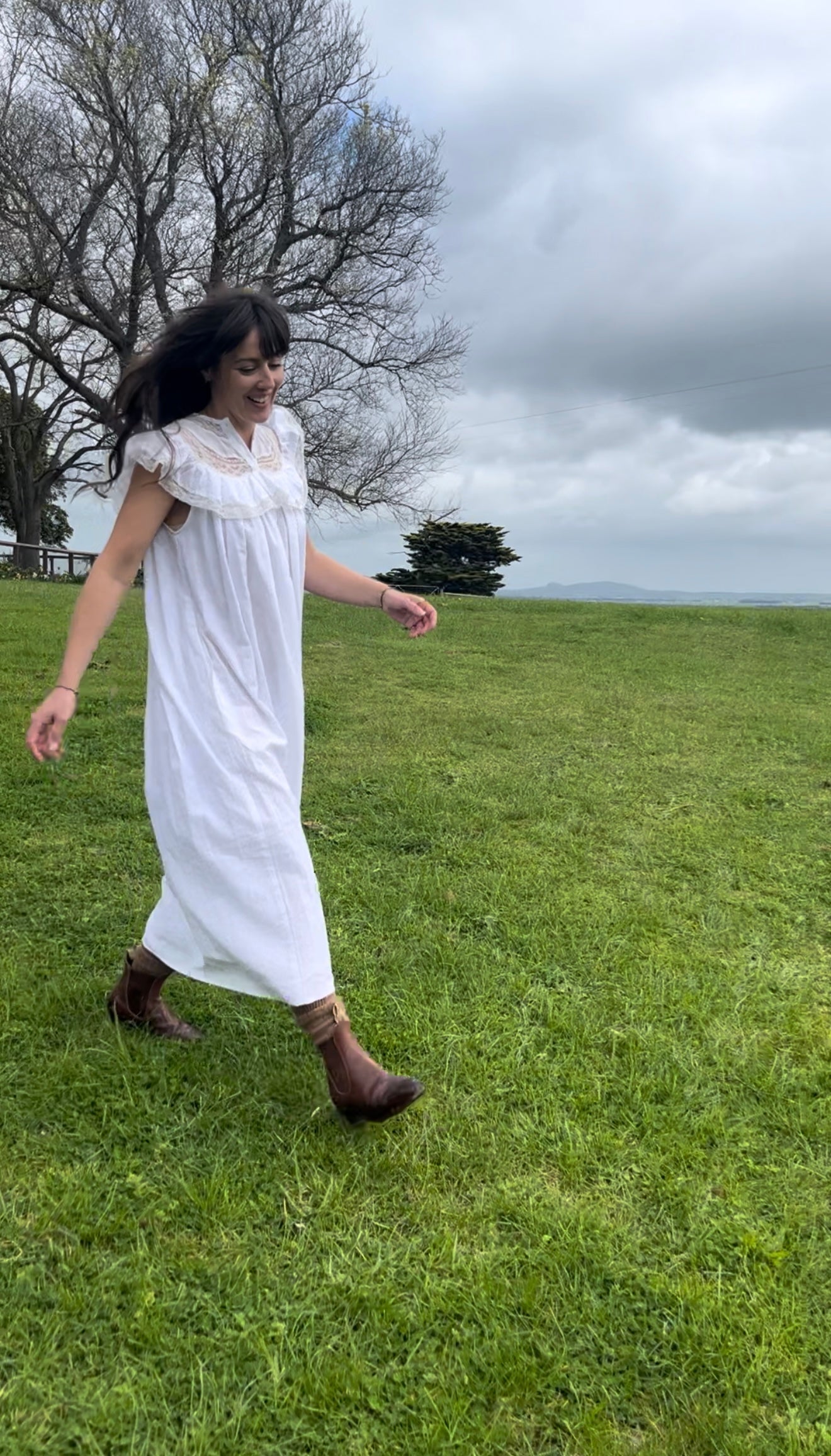 SMALL RESTOCK - 100% RECYCLED COTTON - REVERIE DRESS WHITE