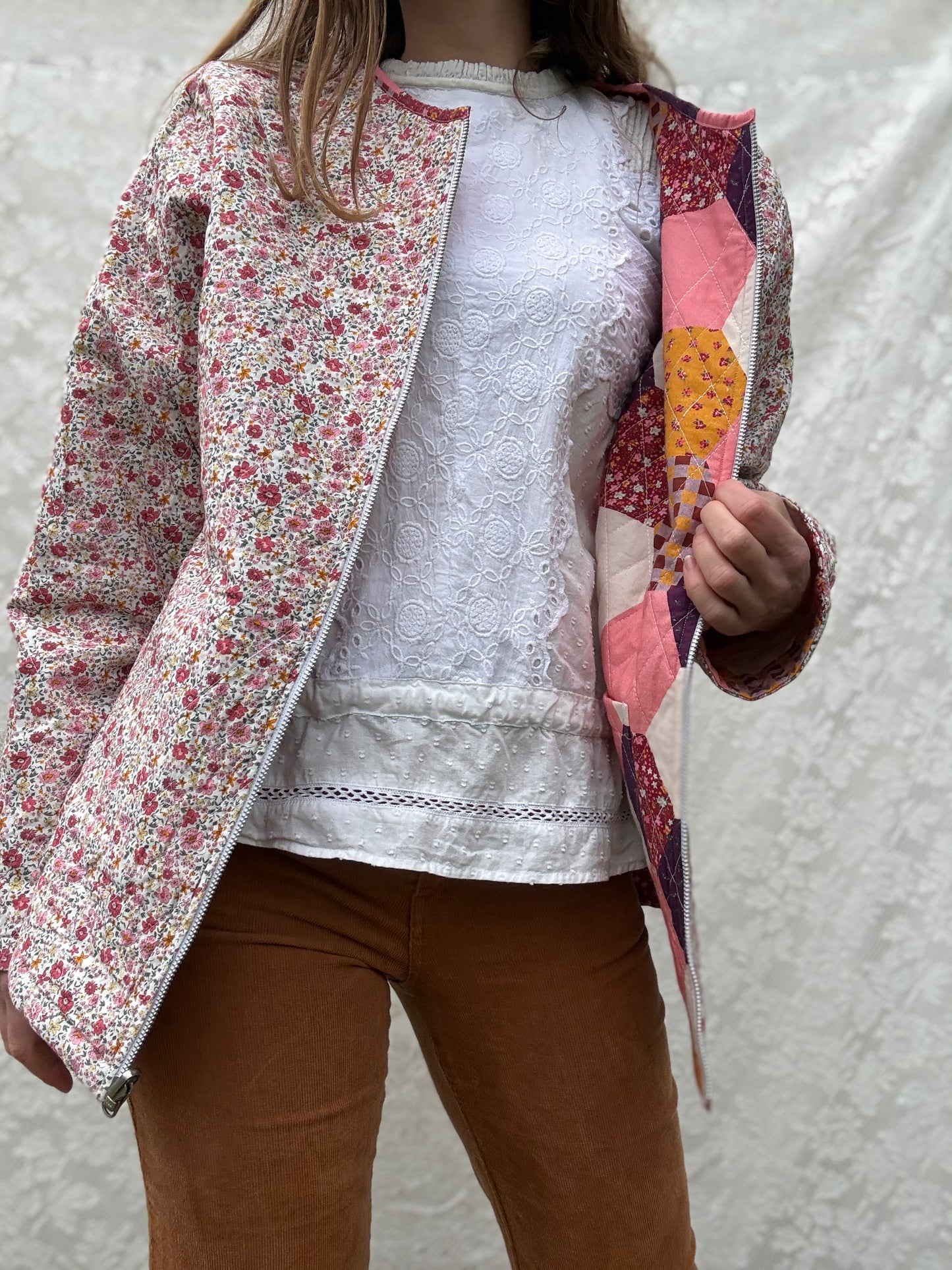 PRELOVED 100% RECYCLED COTTON - PEMBROKE REVERSIBLE QUILTED JACKET XXL