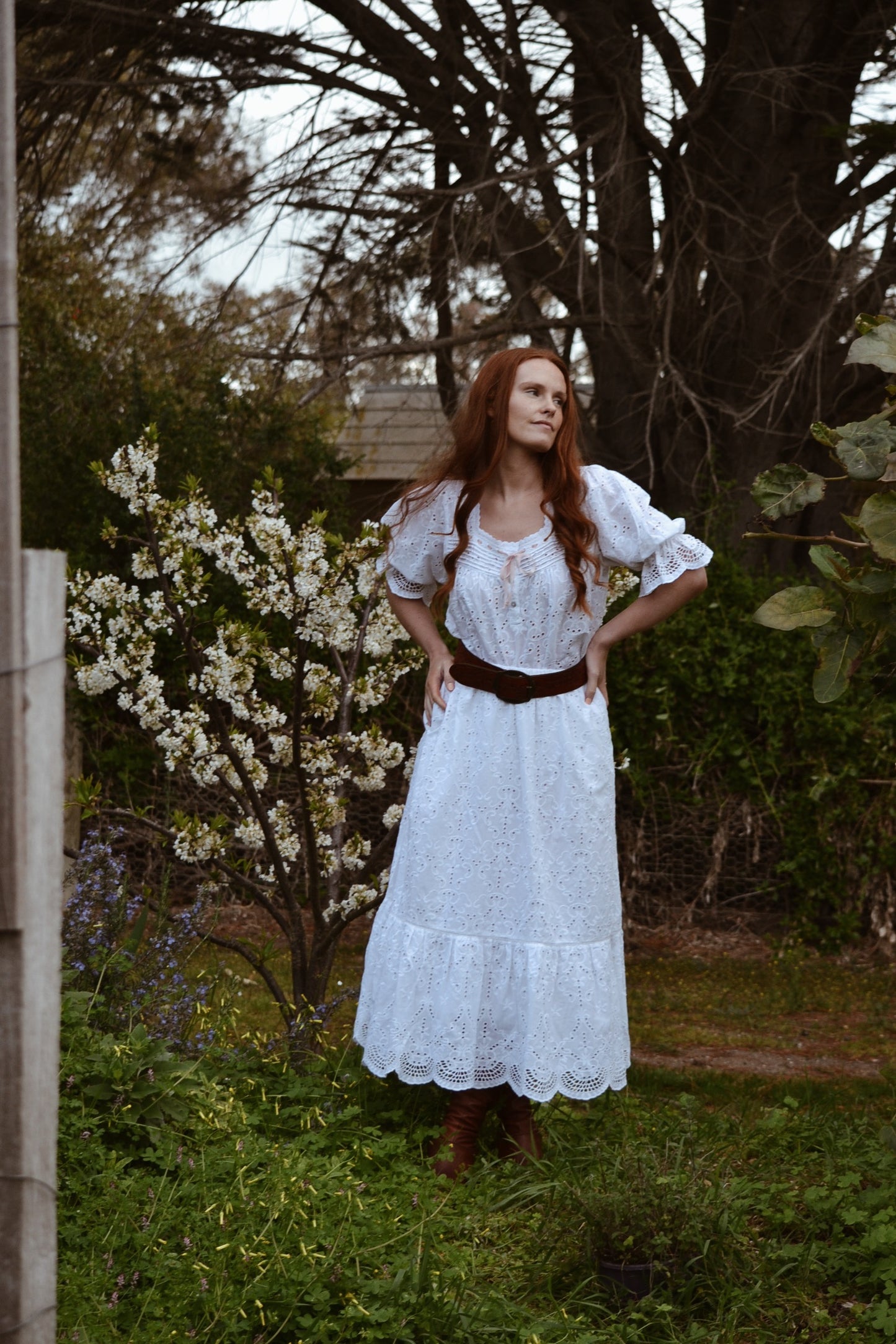 100% RECYCLED COTTON - MORNING SONG BLOUSE WHITE
