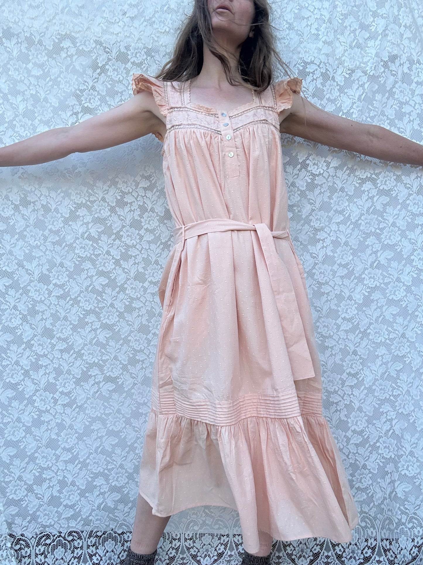 PREORDER - 100% RECYCLED COTTON - ALICE DRESS -  CUBAN SAND