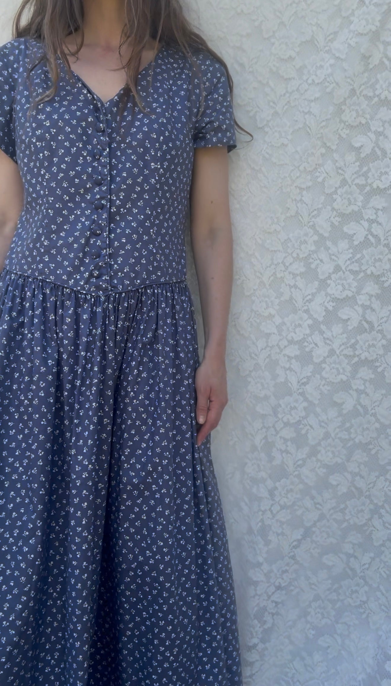 VINTAGE LAURA ASHLEY DRESS SIZE SMALL/10