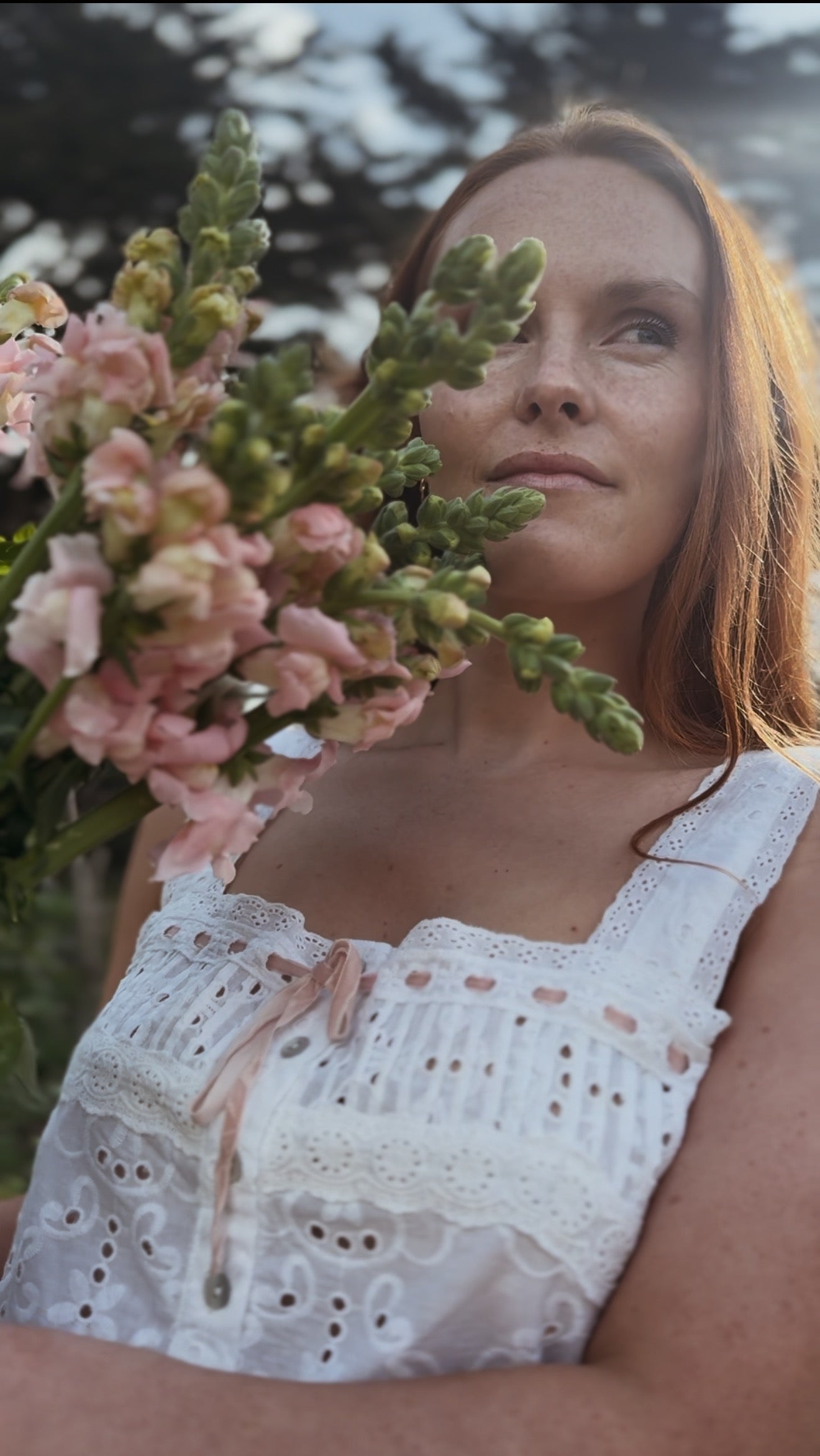 100% RECYCLED COTTON - ETIENNE CAMI WHITE