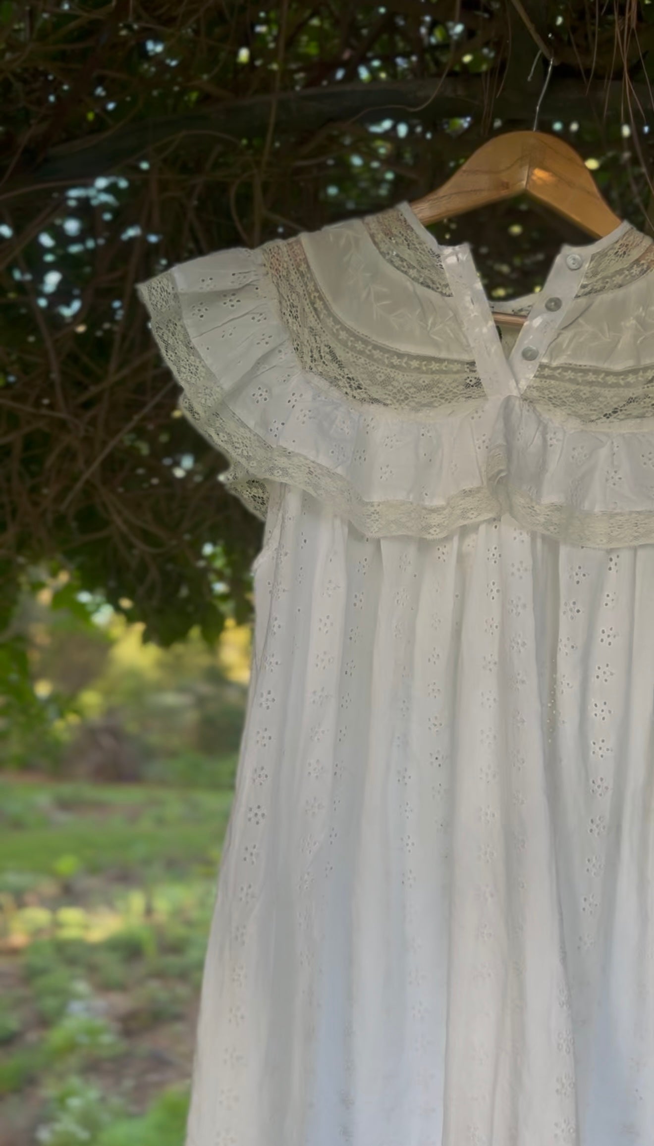 SMALL RESTOCK - 100% RECYCLED COTTON - REVERIE DRESS WHITE