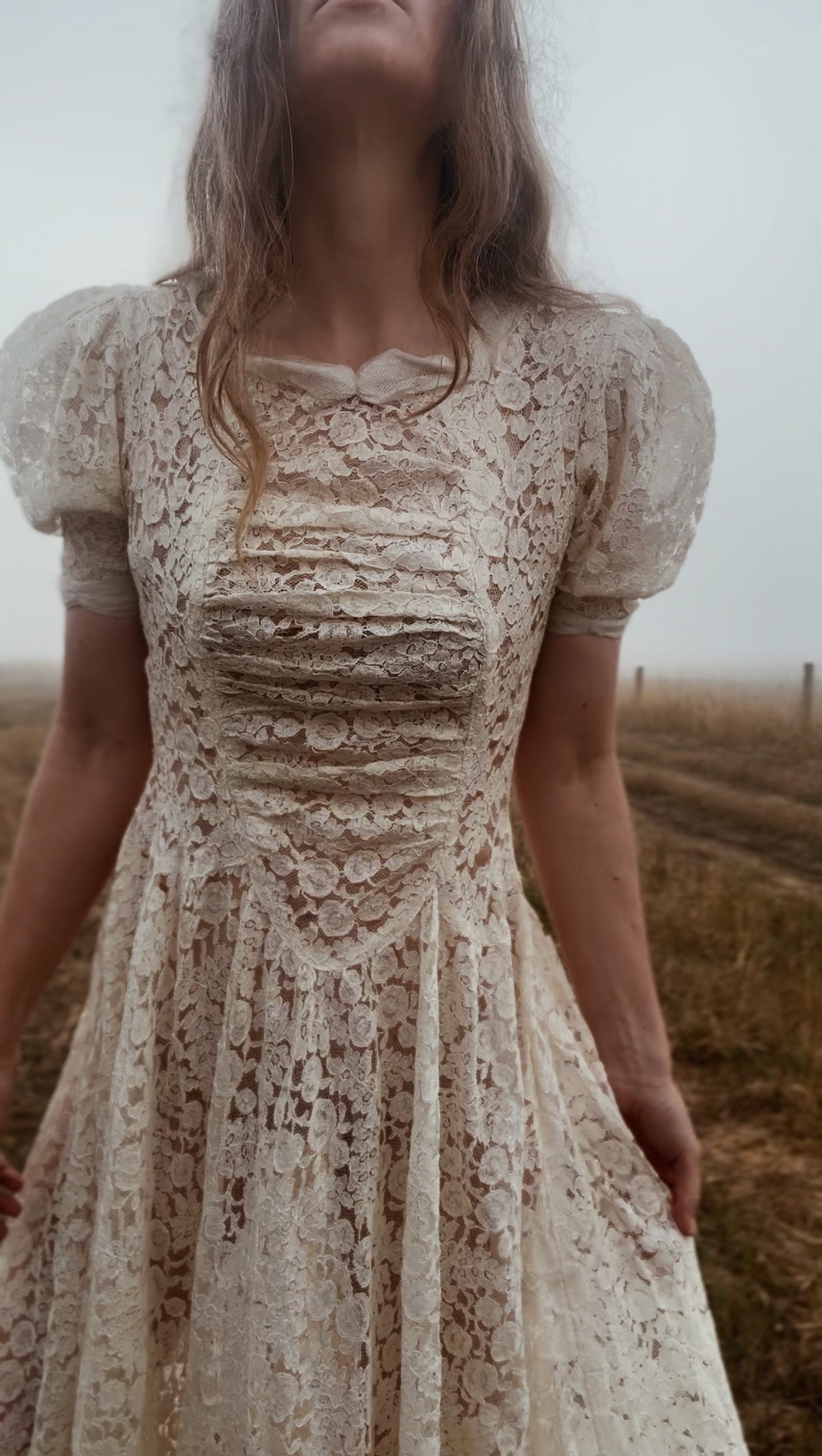 VINTAGE EARLY 1900'S LACE DRESS SMALL