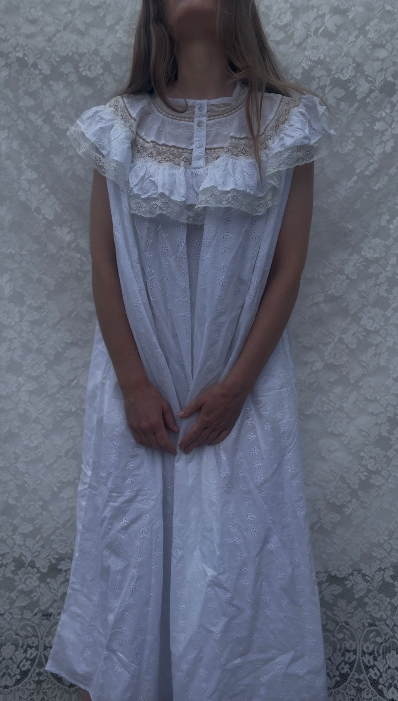 SMALL RESTOCK - 100% RECYCLED COTTON - REVERIE DRESS WHITE