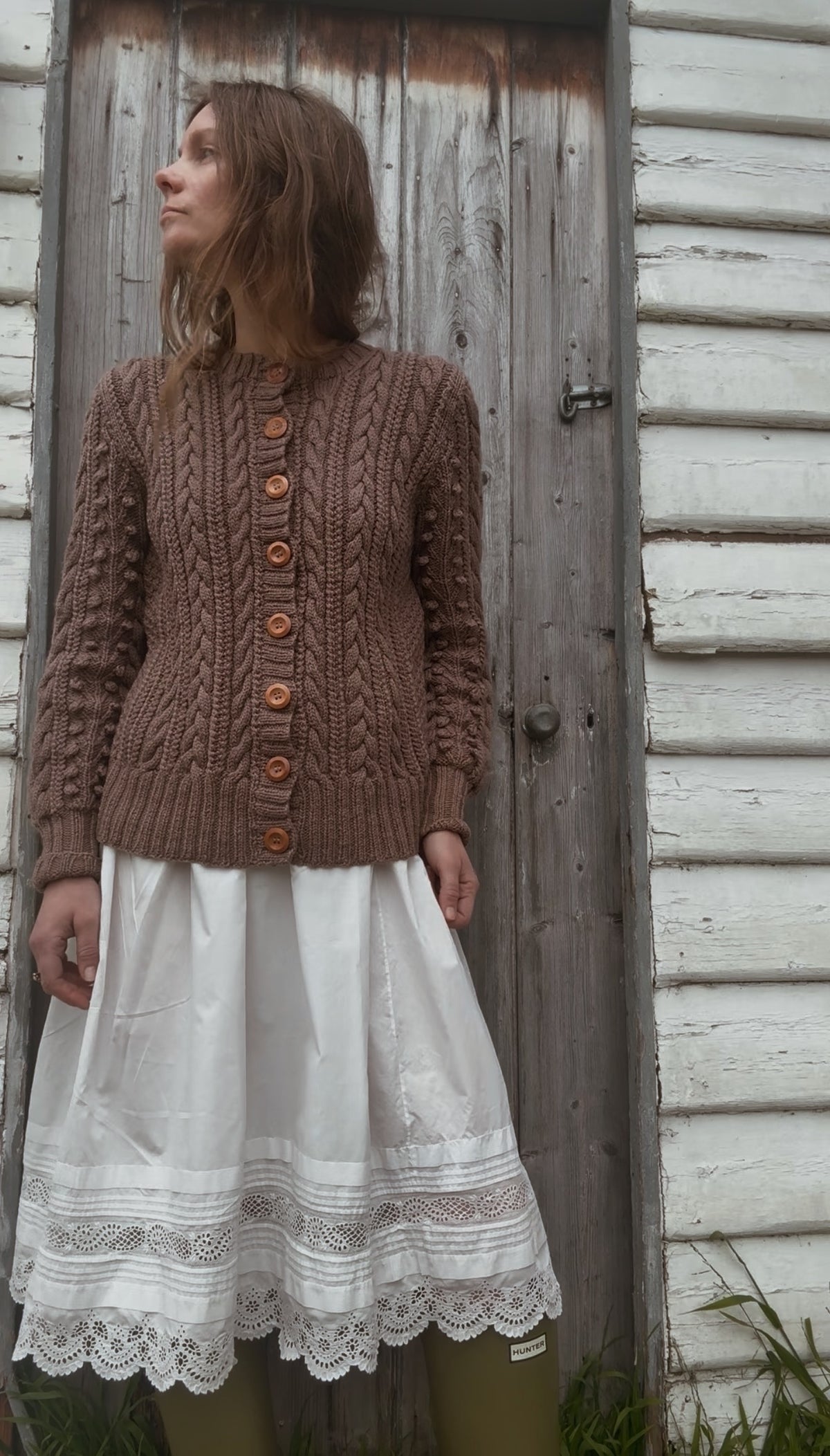ONE OF A KIND — EARLY 1900s CHRISTENING DRESS REWORKED SKIRT XS-S