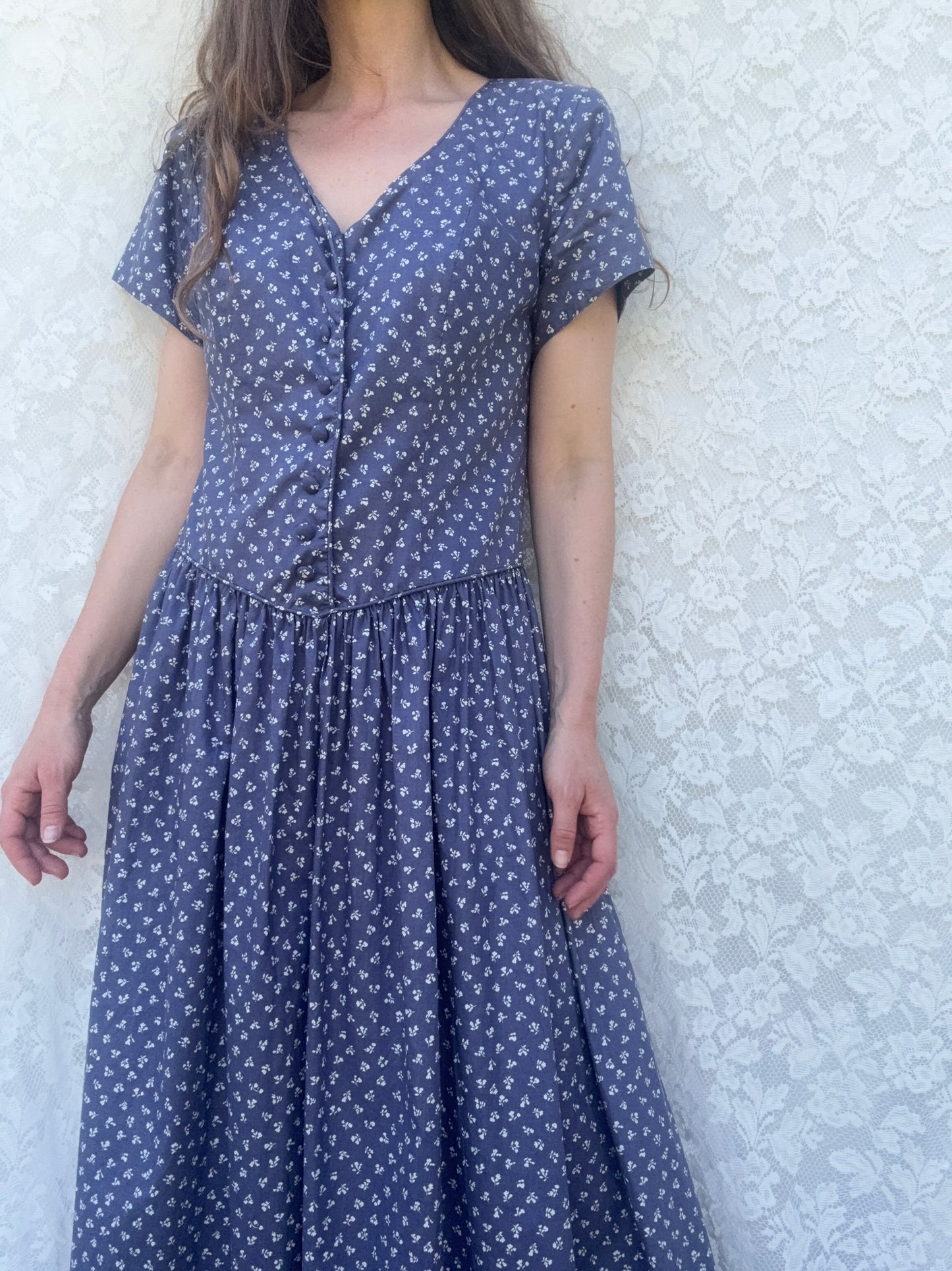 VINTAGE LAURA ASHLEY DRESS SIZE SMALL/10