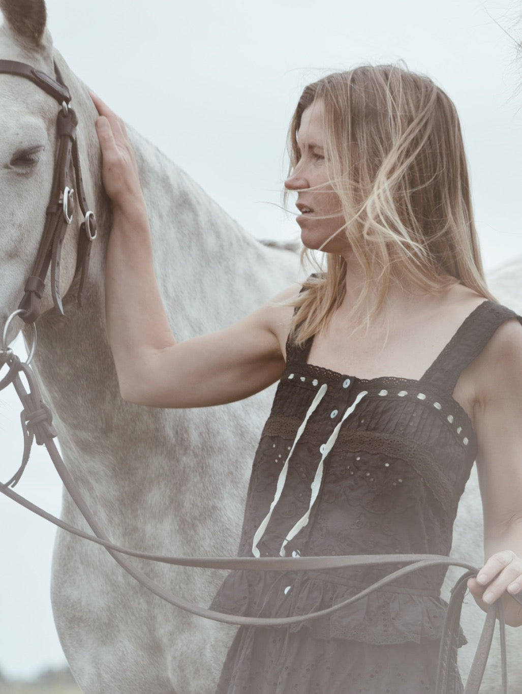 100% RECYCLED COTTON - ETIENNE CAMI WHITE