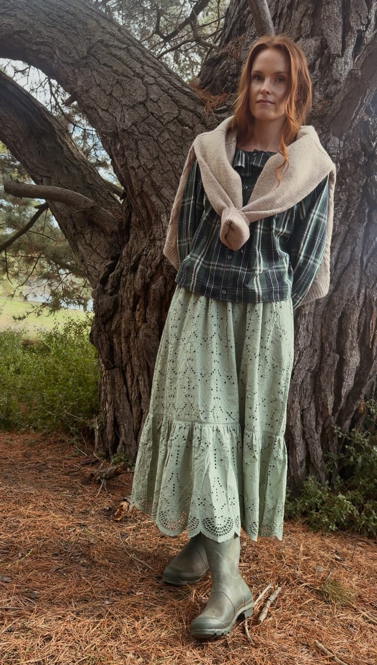 SMALL RESTOCK - ETIENNE SKIRT SAGE