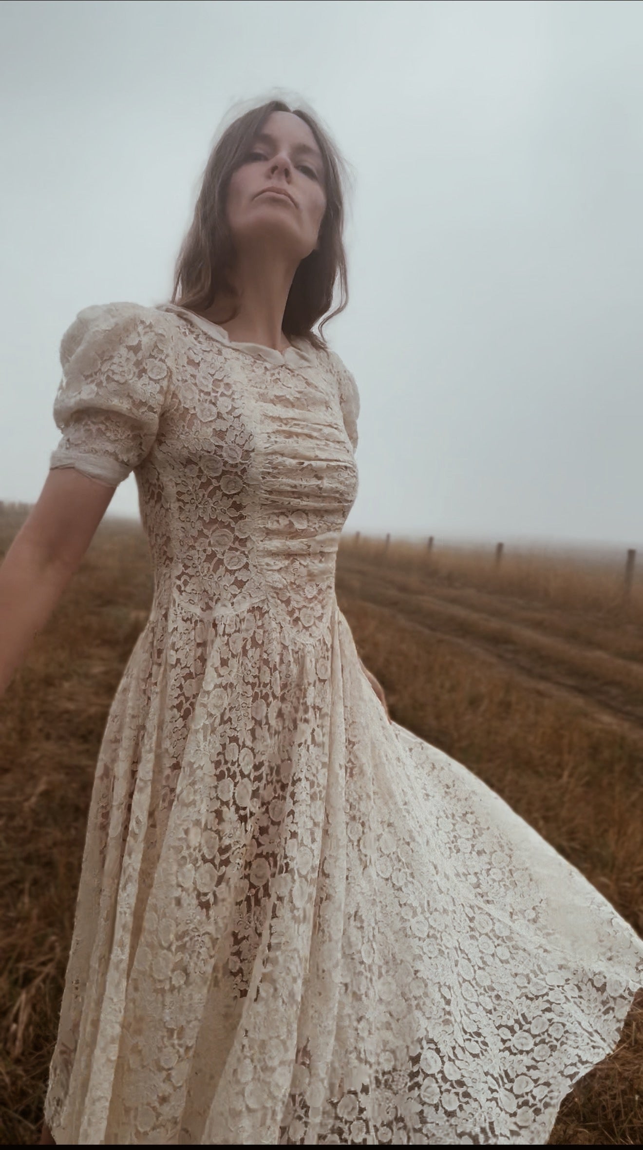 VINTAGE EARLY 1900'S LACE DRESS SMALL