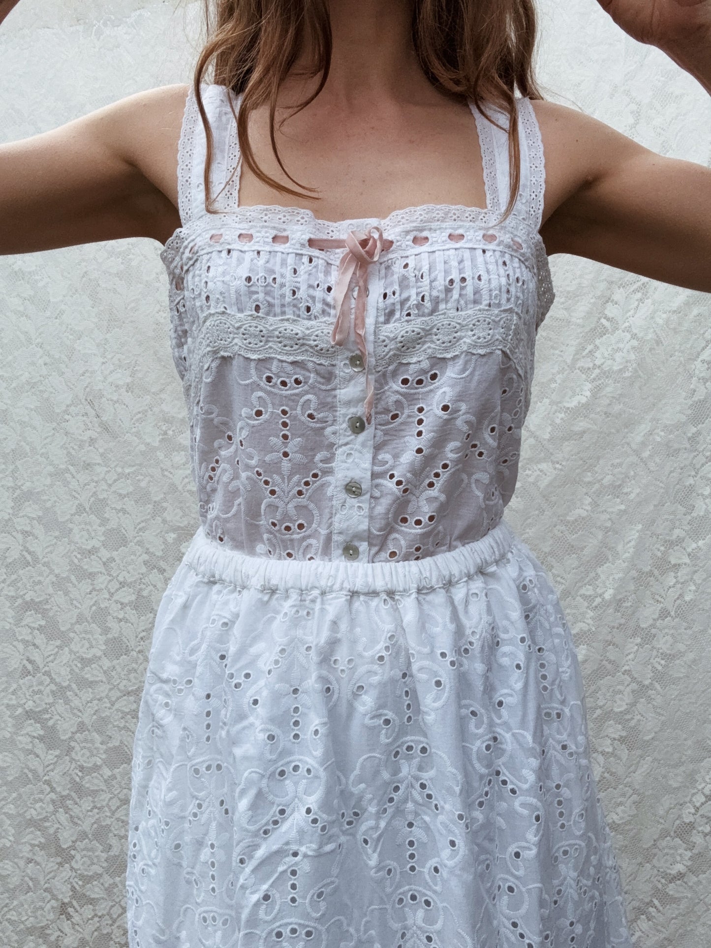 100% RECYCLED COTTON - ETIENNE CAMI WHITE