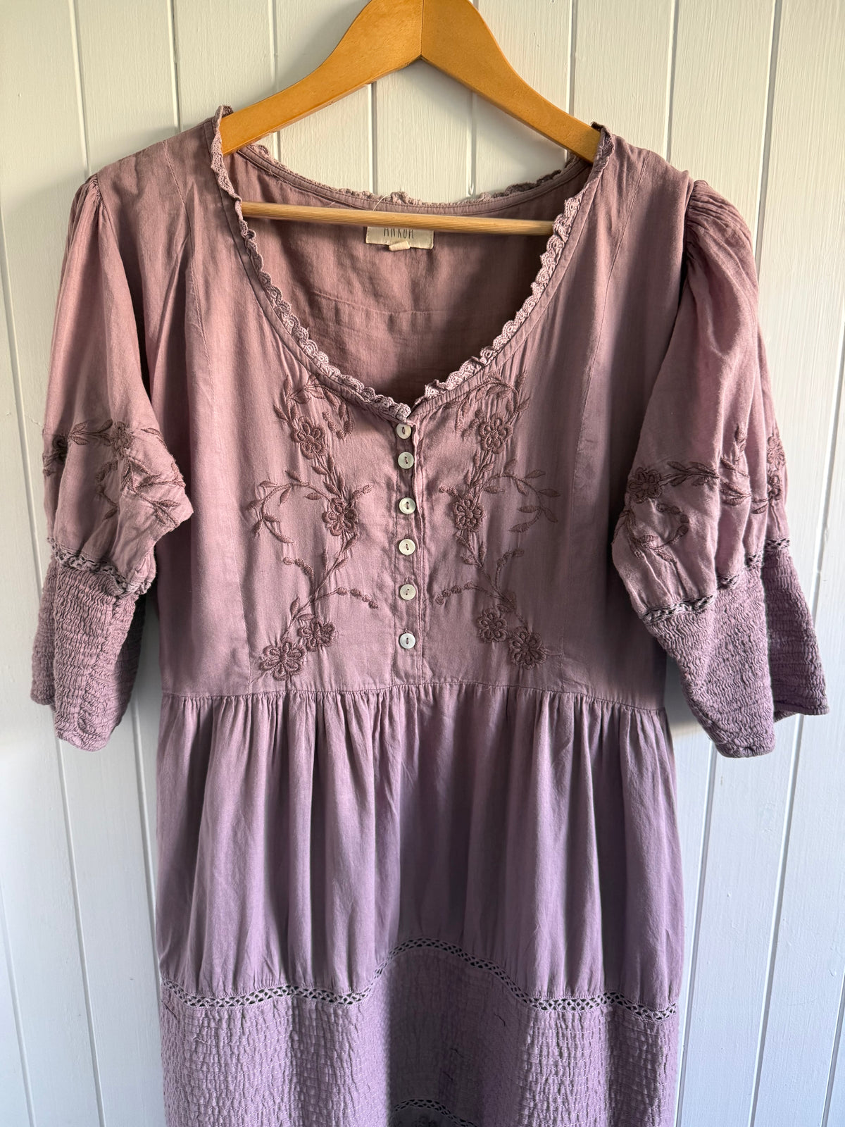 PRELOVED - AUGUSTINE MAXI DRESS DUSTY LAVENDER XL