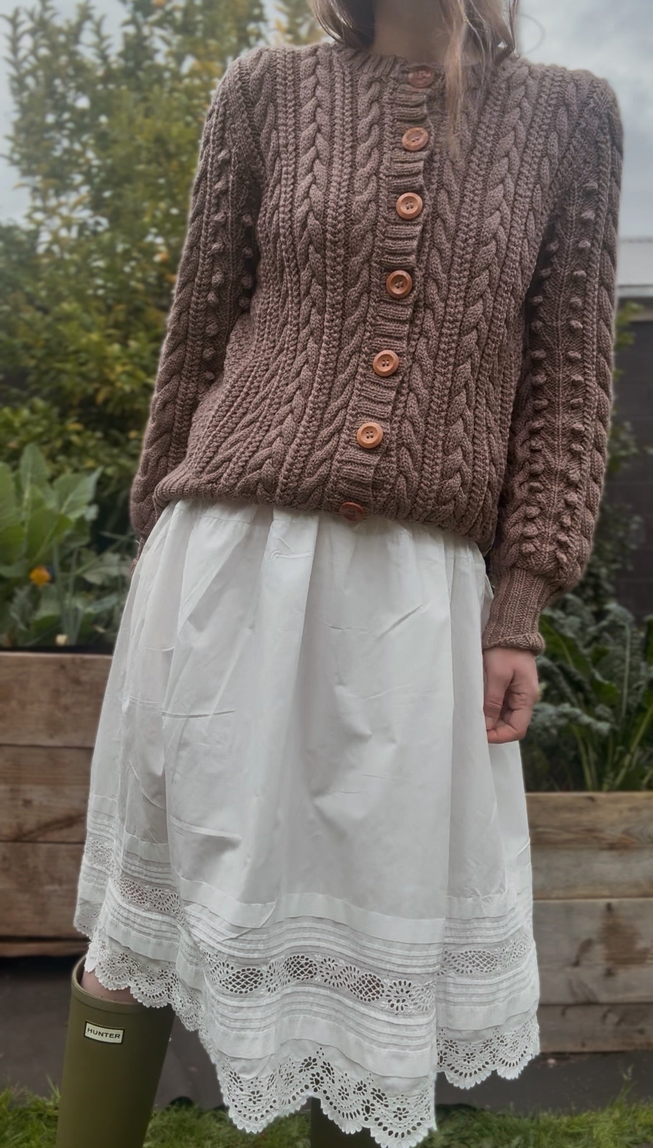 ONE OF A KIND — EARLY 1900s CHRISTENING DRESS REWORKED SKIRT XS-S
