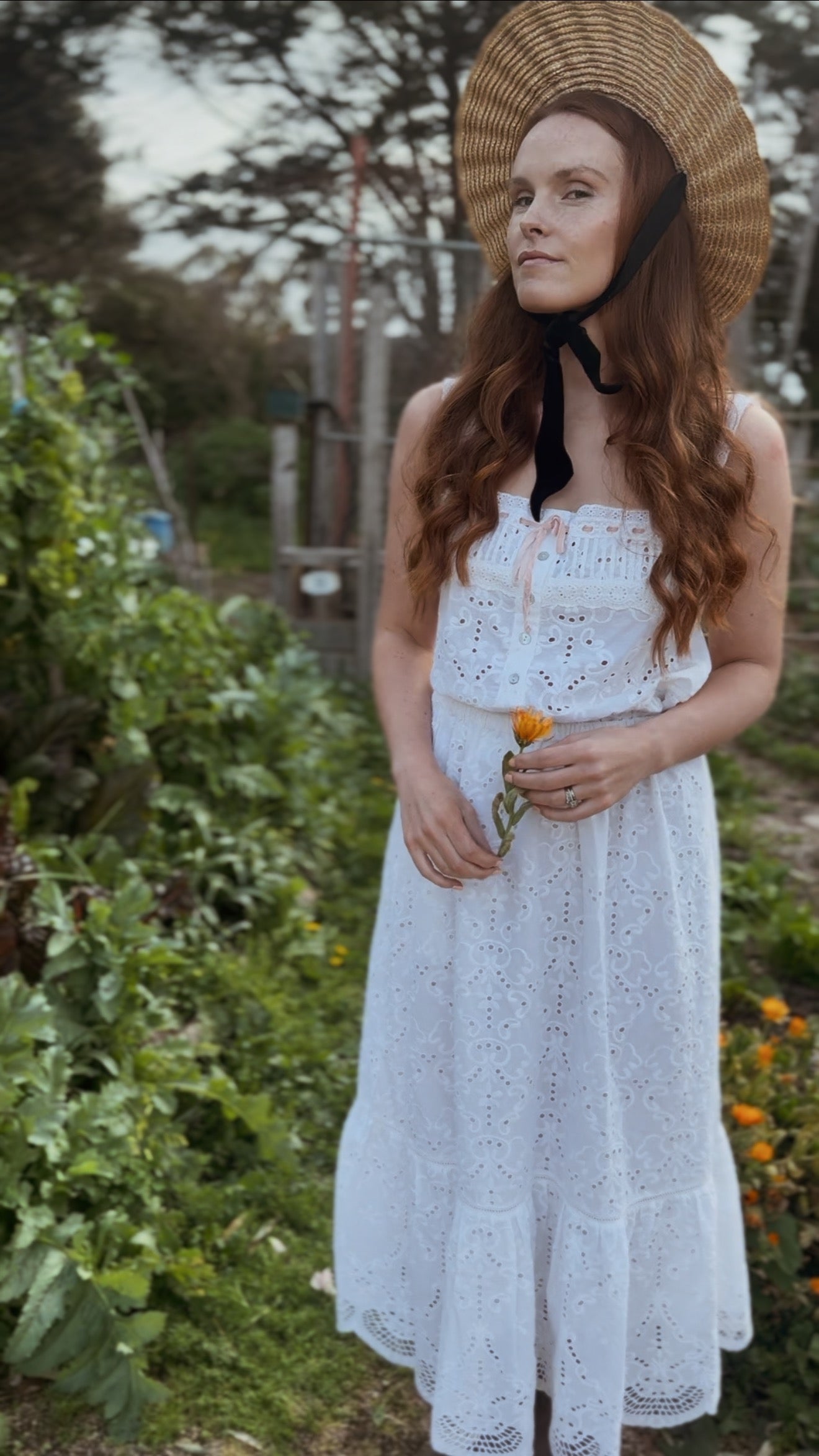 100% RECYCLED COTTON - ETIENNE CAMI WHITE