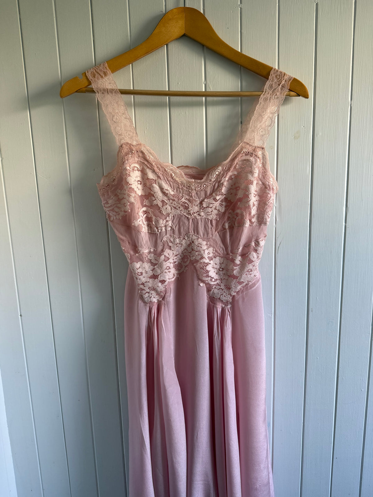PRELOVED - AURORA SILK & LACE DRESS PINK XXS