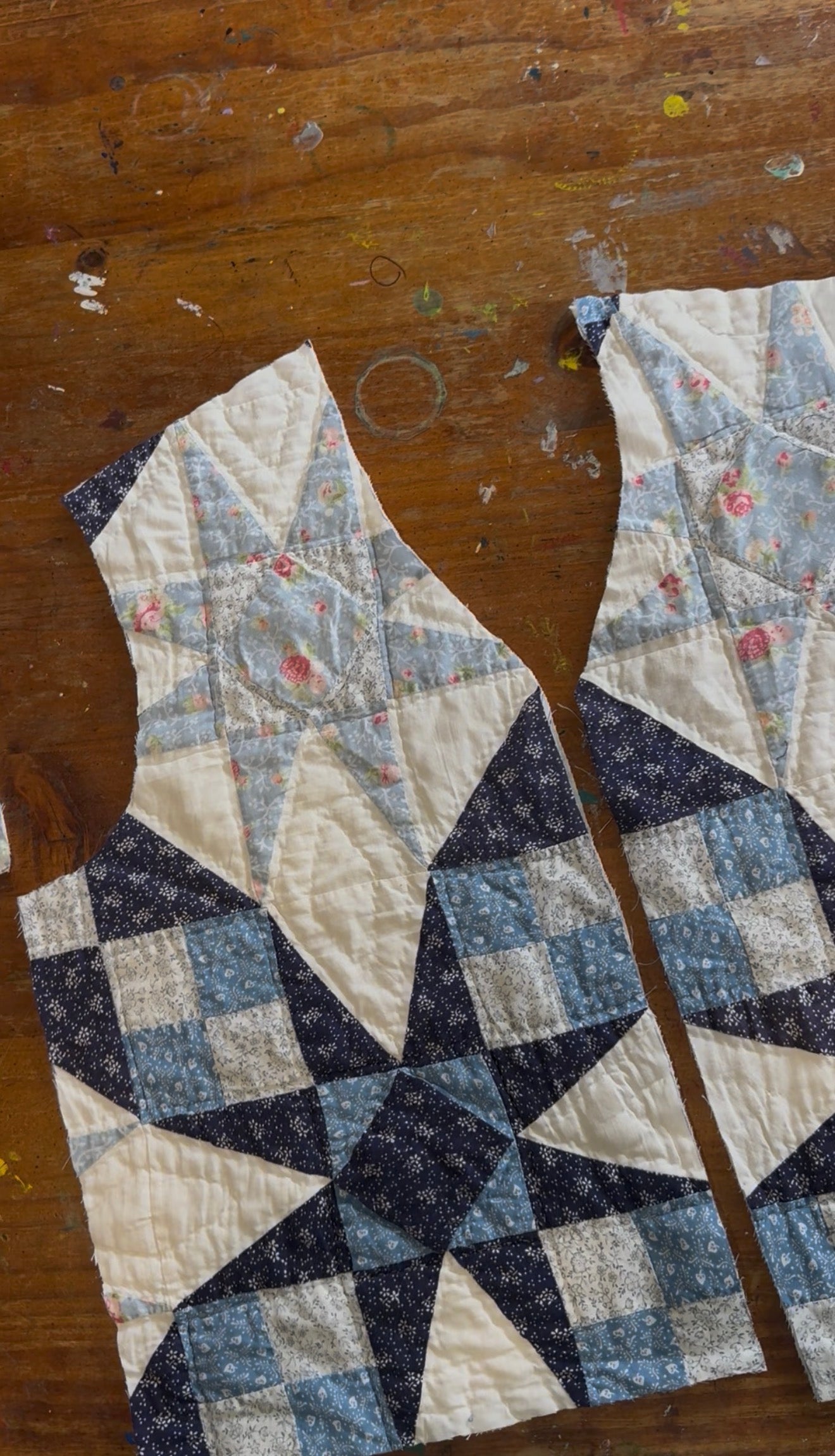 ONE OF A KIND REWORKED PATCHWORK VEST S-L