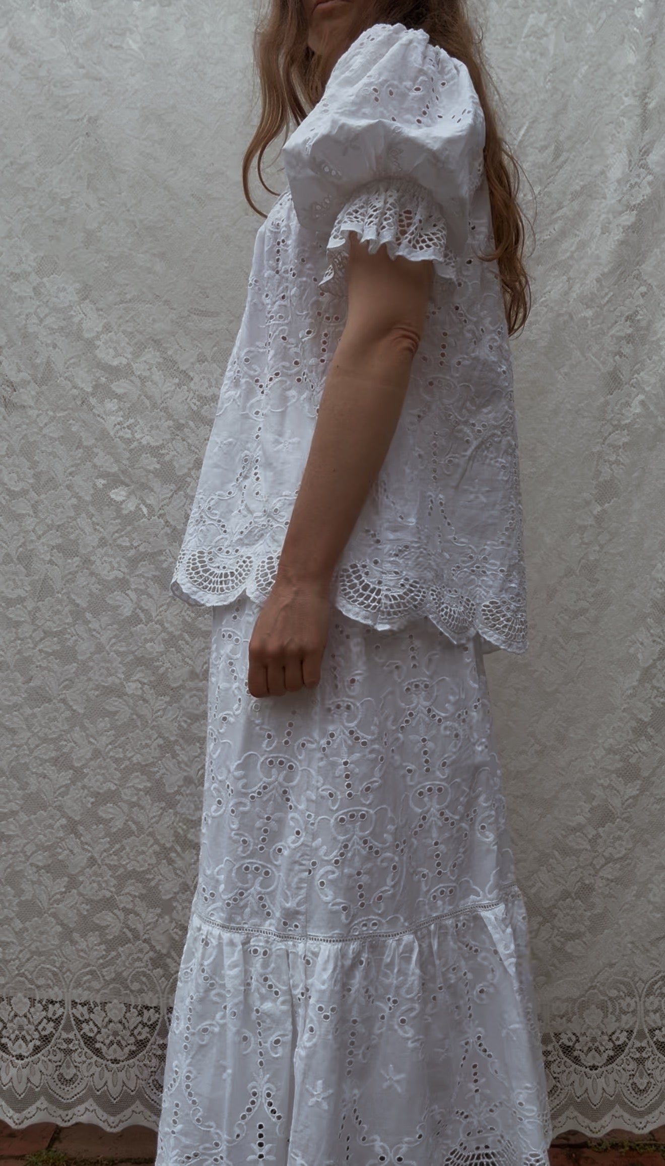 100% RECYCLED COTTON - MORNING SONG BLOUSE WHITE