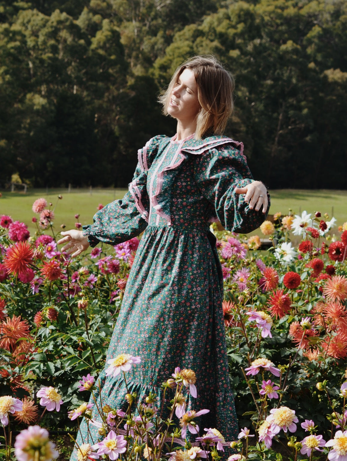 teal and pink floral dress Just Feels Right Teal Blue Floral Maxi Dress Shop the Mint