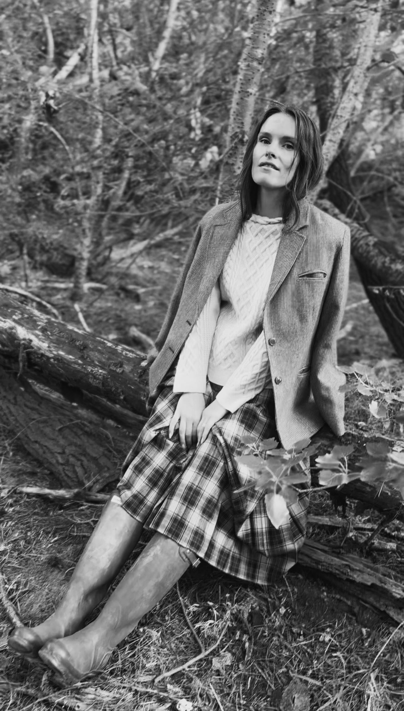 VINTAGE PELACO TARTAN WOOL PLEATED SKIRT XS-S