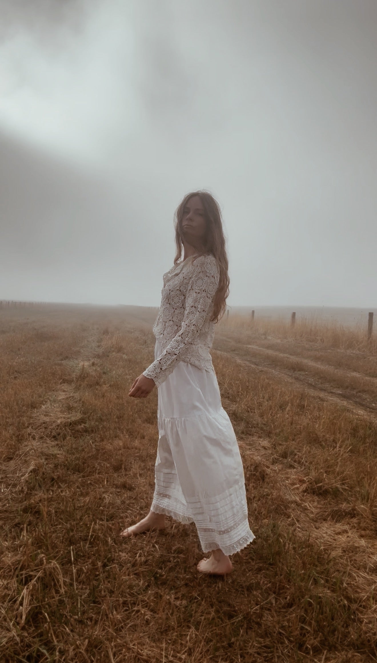 REWORKED CROCHET CARDIGAN OFF WHITE SMALL