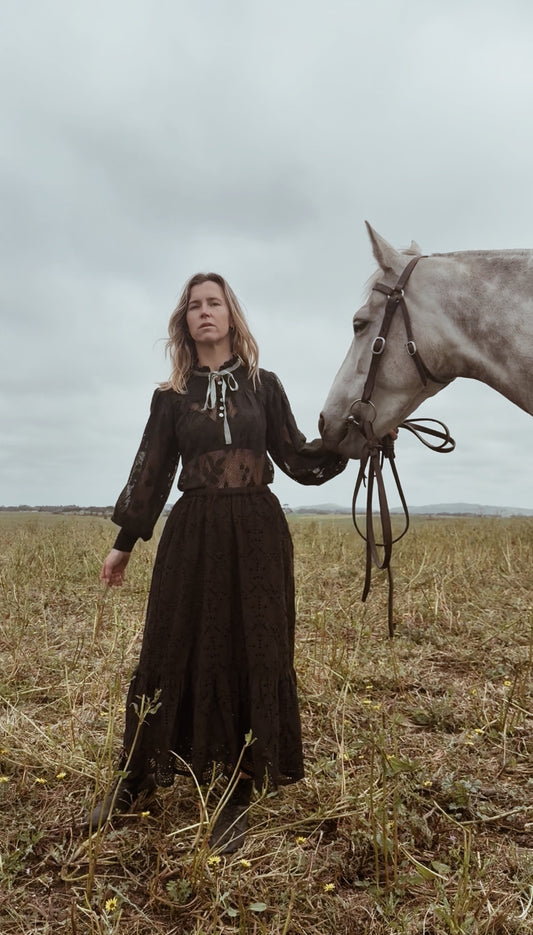 RESTOCK - ETIENNE SKIRT BLACK