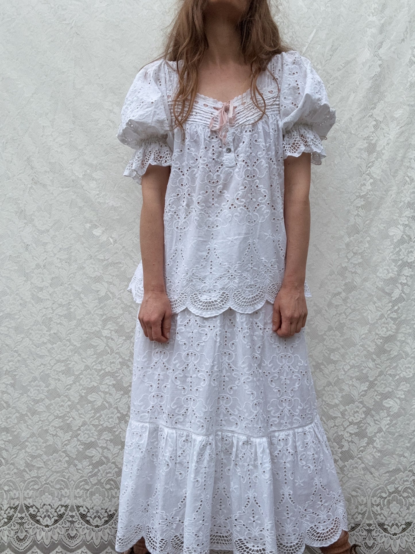 100% RECYCLED COTTON - MORNING SONG BLOUSE WHITE
