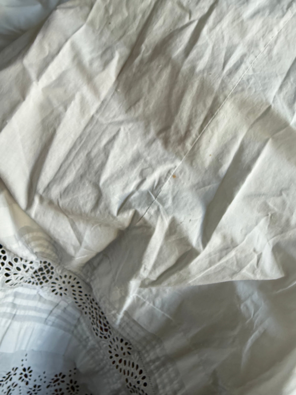 ONE OF A KIND — EARLY 1900s CHRISTENING DRESS REWORKED SKIRT XS-S